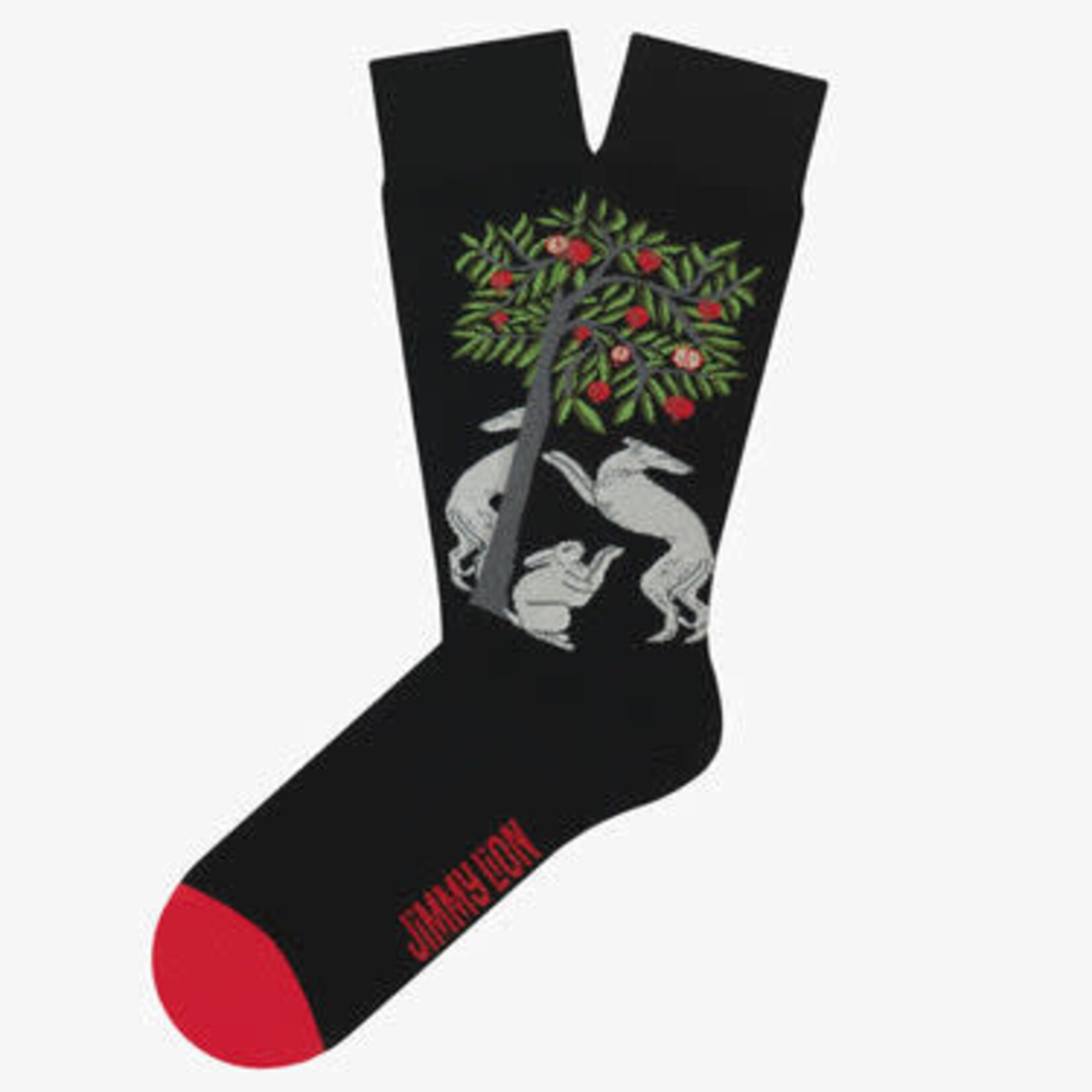 Jimmy Lion JL Socks Normal Pomegranate Tree black