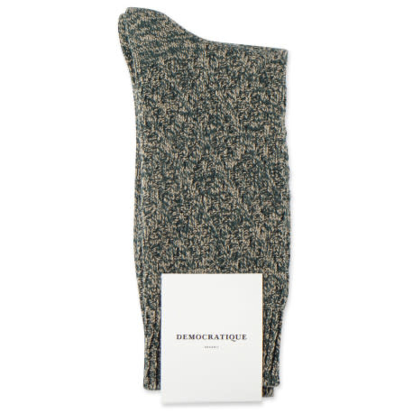 Democratique socks Democratique Socks Relax Rhombe knit Rough Sand /Forrest Green 41-46