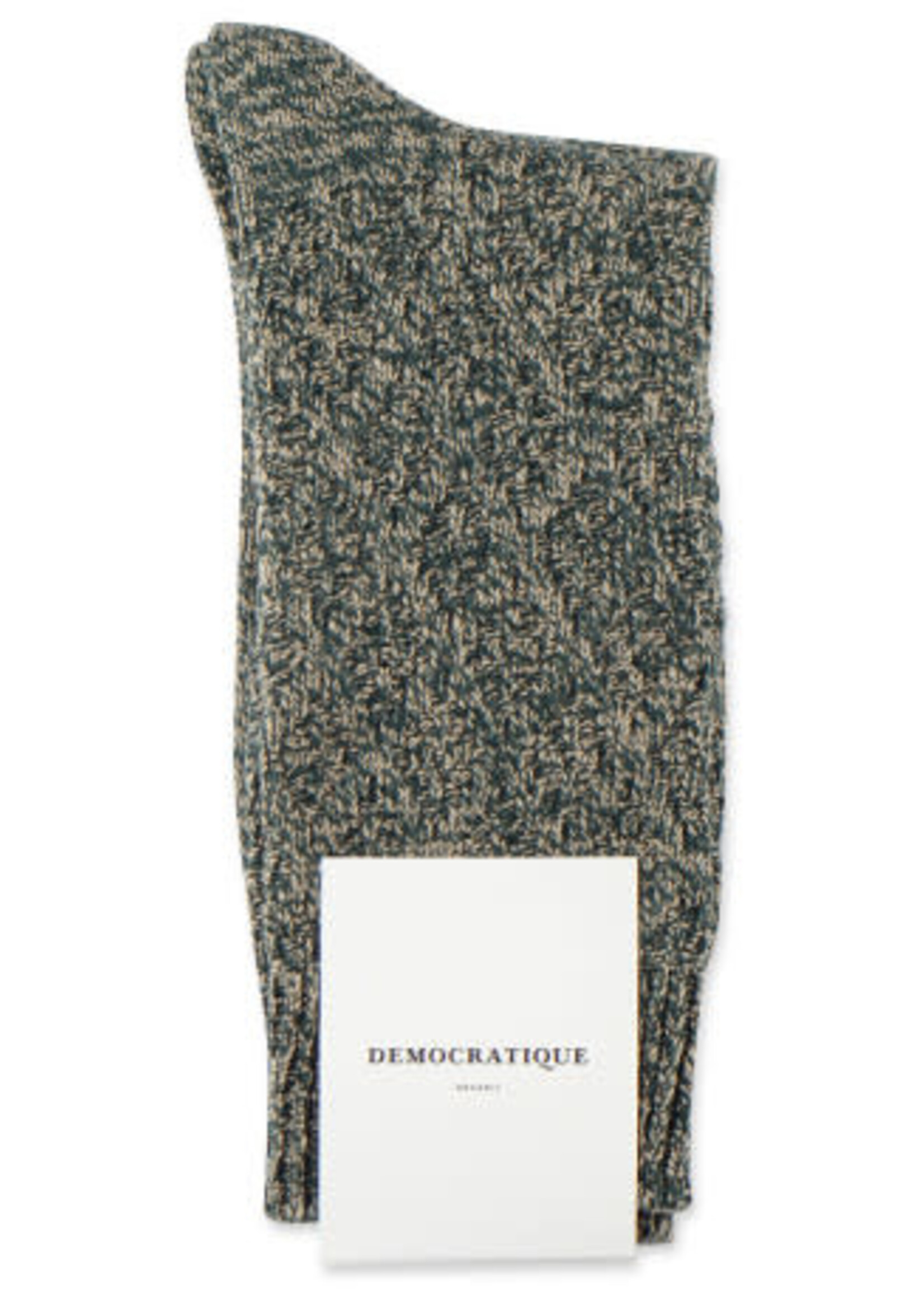 Democratique socks Democratique Socks Relax Rhombe knit Rough Sand /Forrest Green 41-46