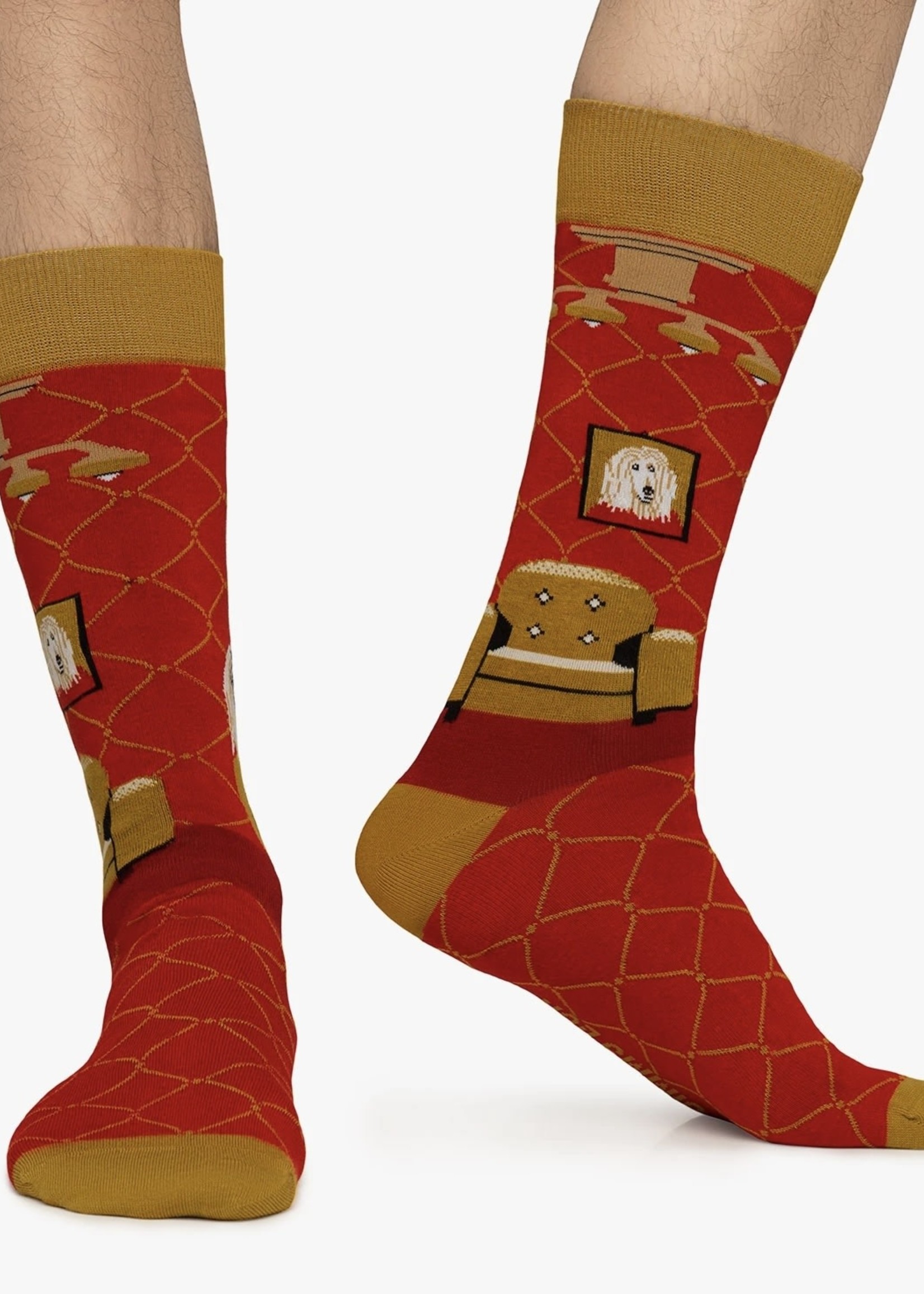 Jimmy Lion JL socks normal The Intellectual red