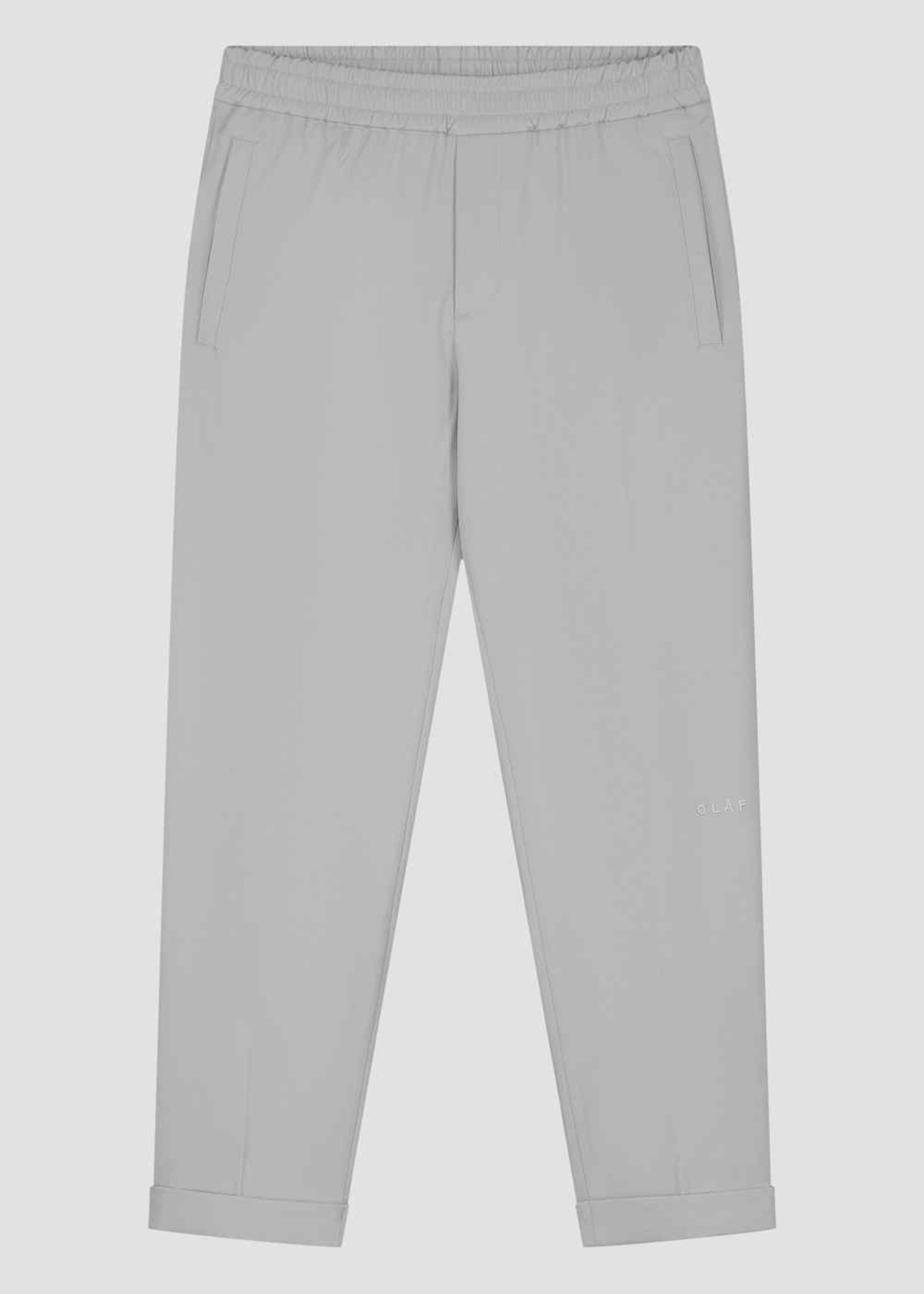 Olaf Hussein Olaf slim elastic trousers Light grey