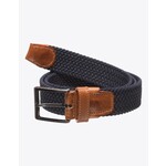 Les Deux Walker webbing belt navy
