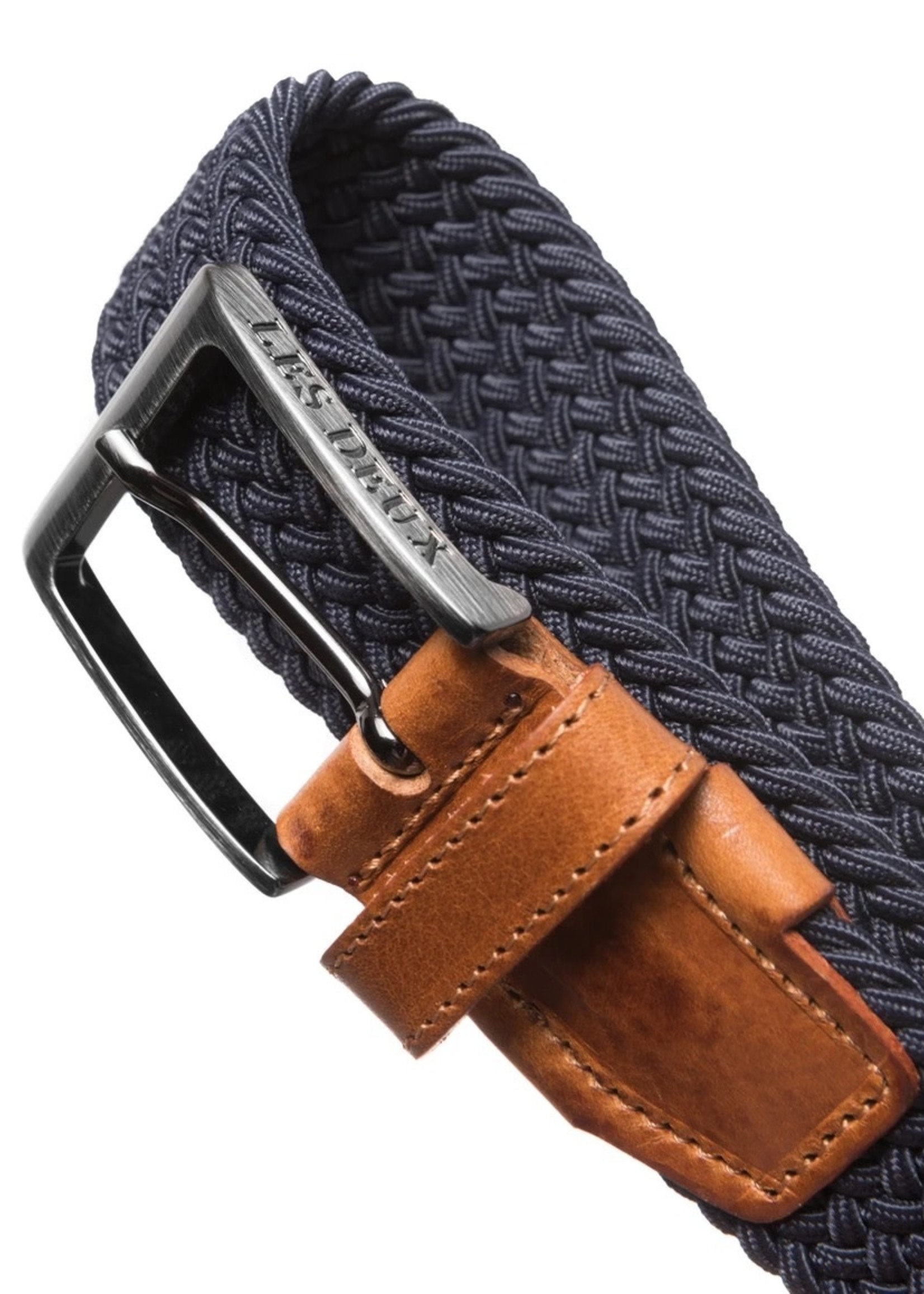 Les Deux Les Deux Walker webbing belt navy