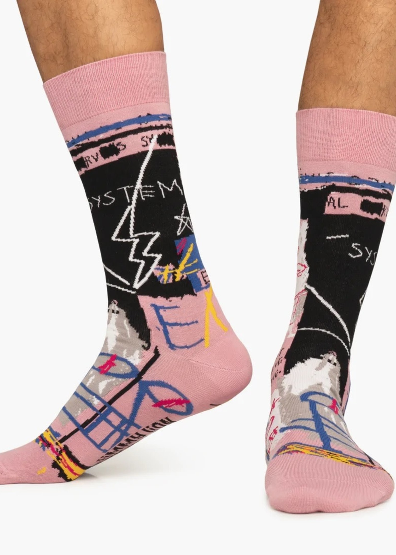 Jimmy Lion JL Socks normal Basquiat Six Fifty pink