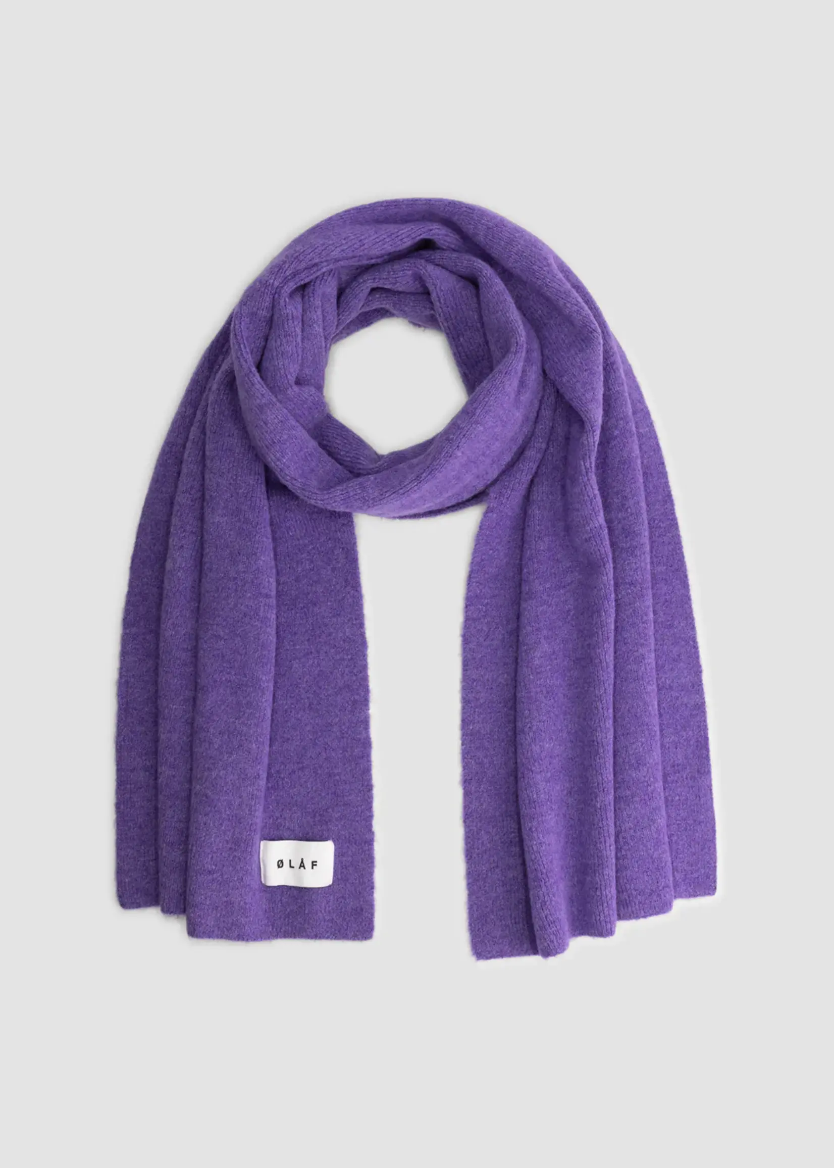 Olaf Hussein Olaf Rib scarf purple