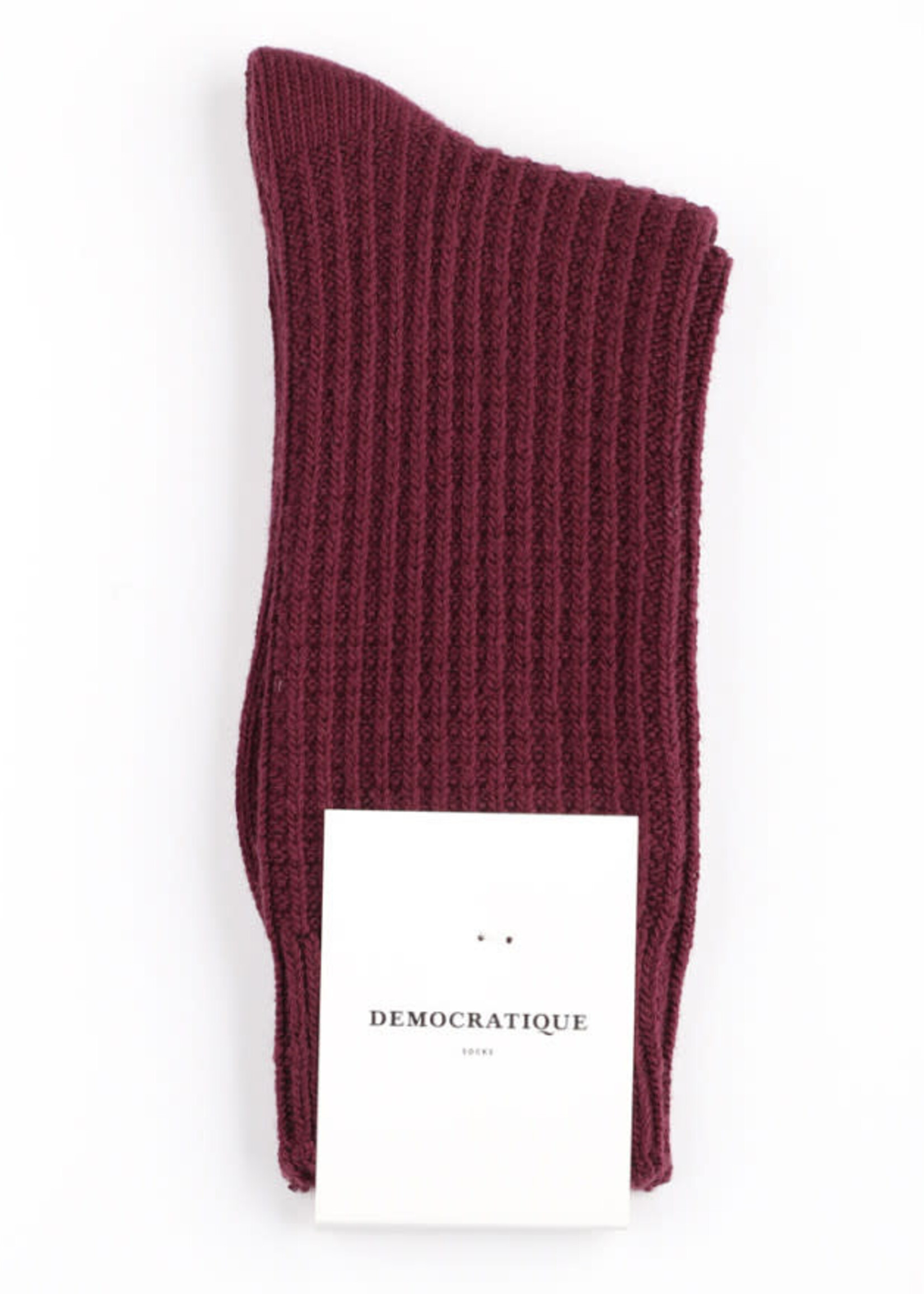 Democratique socks Democratique socks Relax Waffle knit Heavy Plum