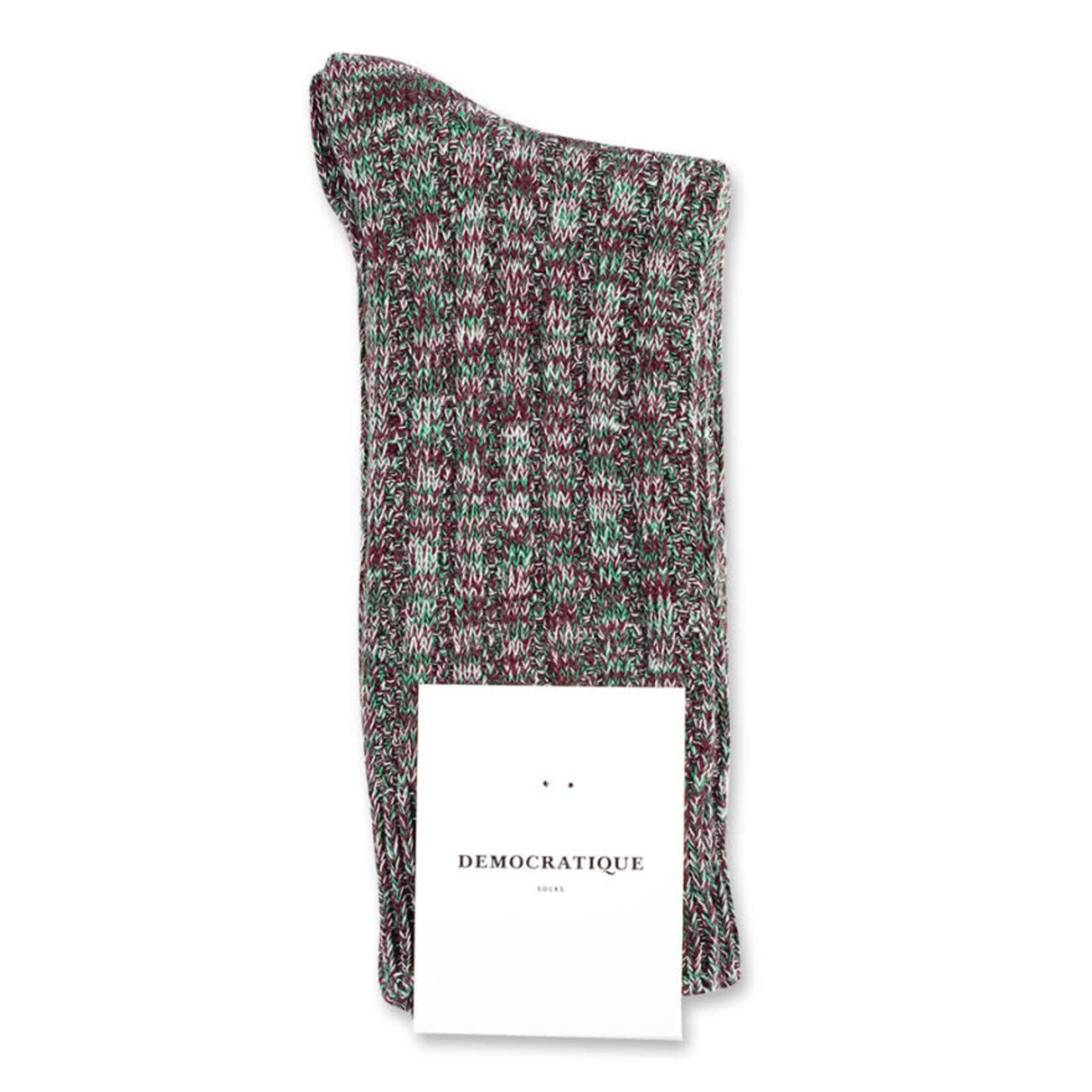 Democratique socks Democratique socks Relax Schooner knit Dark plum/off white