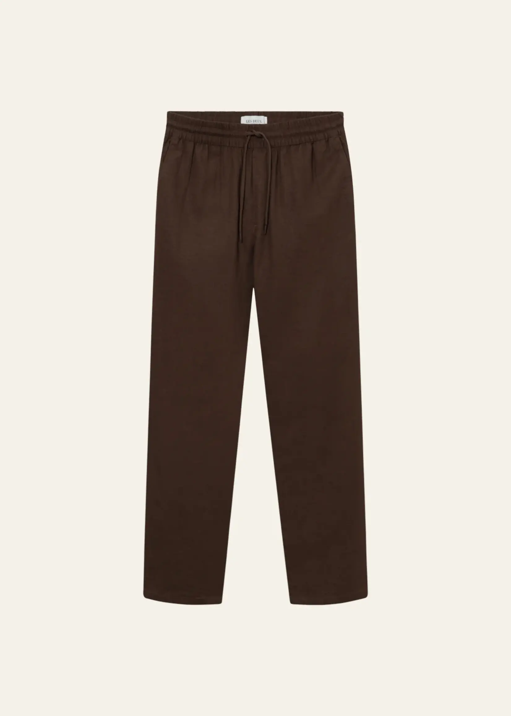 Les Deux Les Deux Patrick Linen Pants Ebony Brown