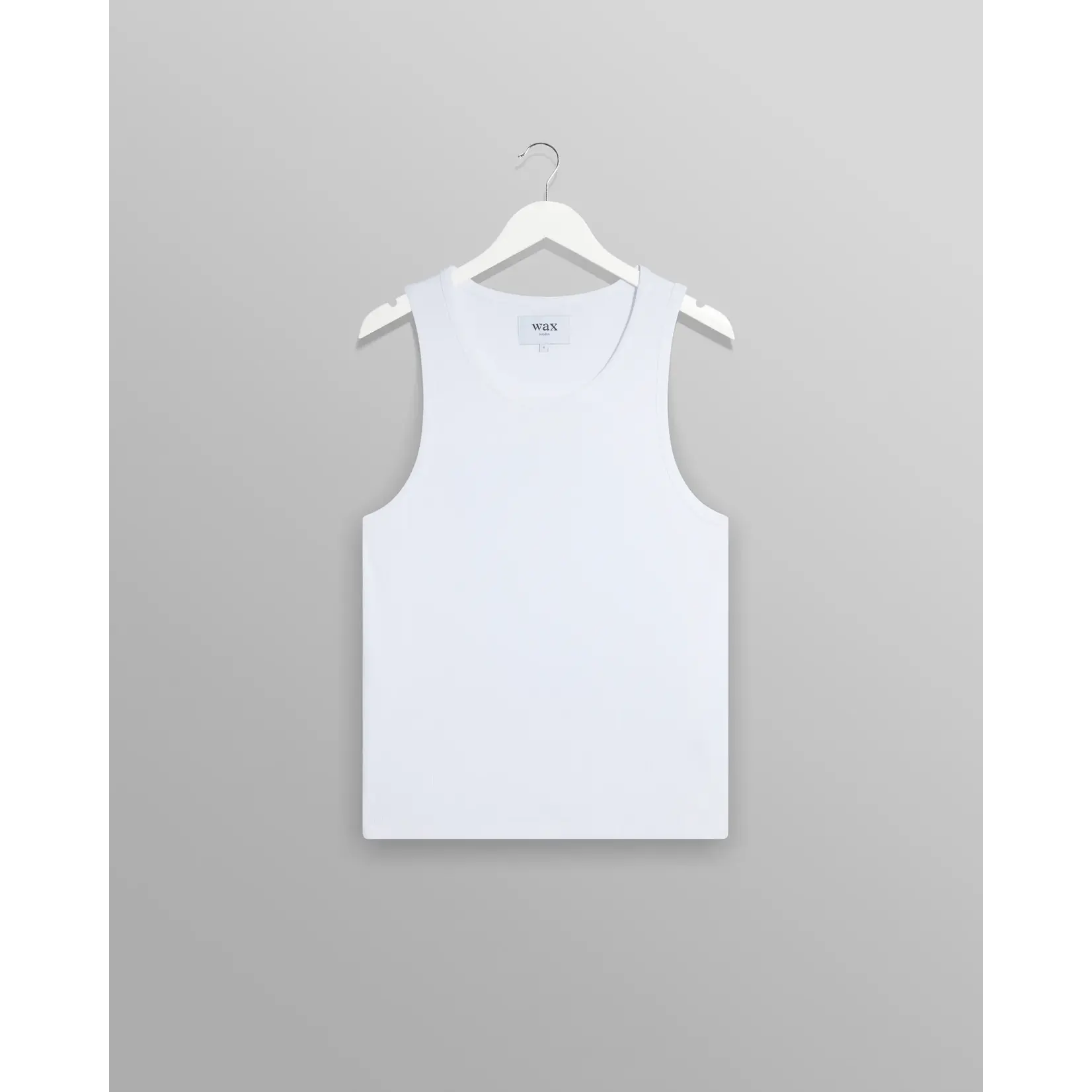 Wax London Wax London Montague rib vest white