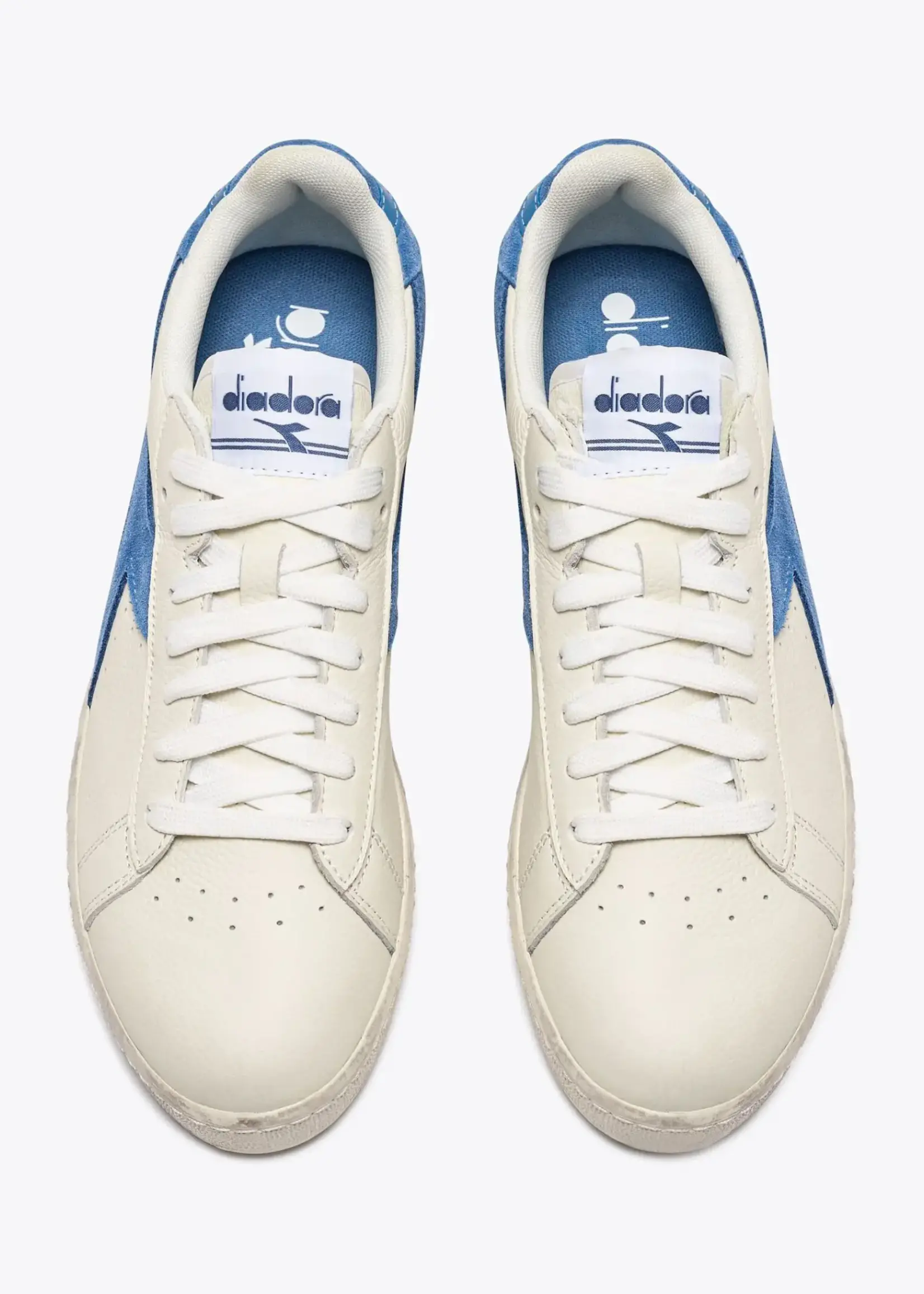 Diadora Diadora Game L low waxed suede pop blue bleached denim