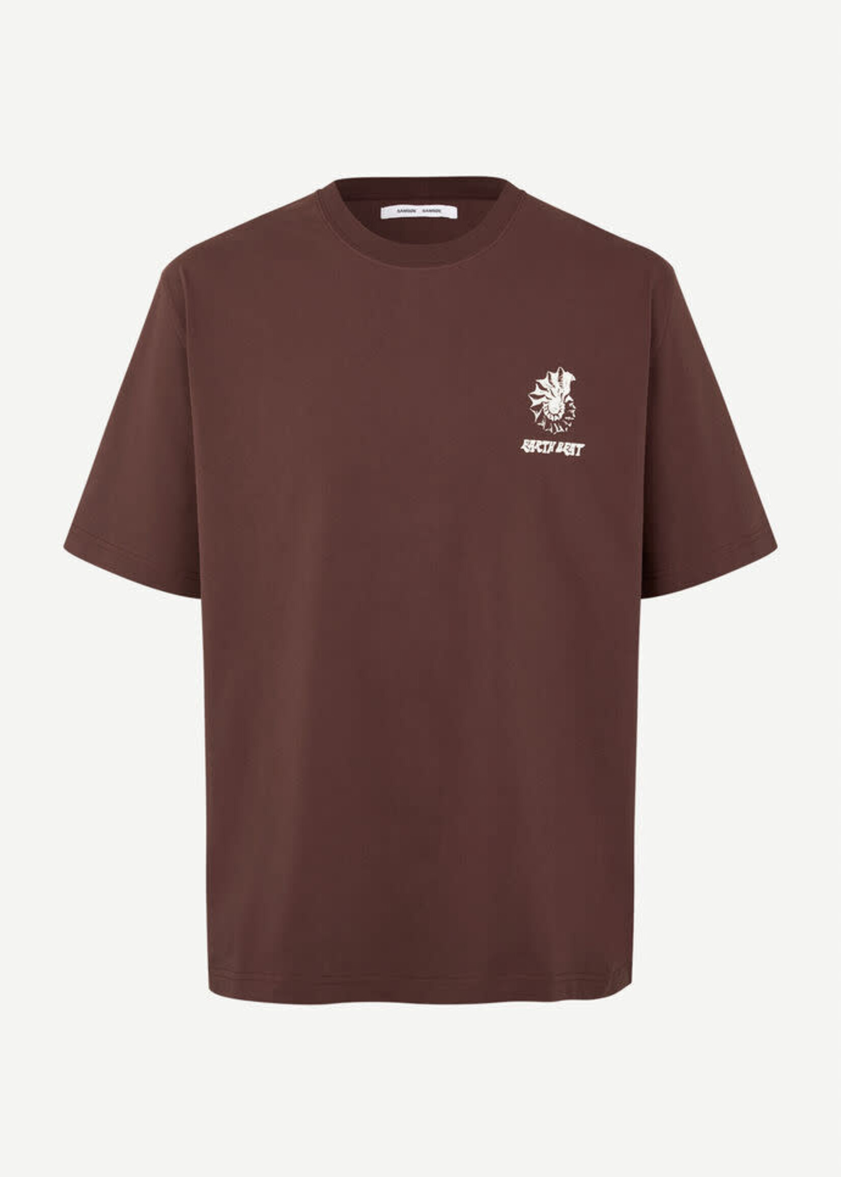 Samsoe & Samsoe Samsoe Samsoe Sawind Uni T-shirt Brown Stone Fossil