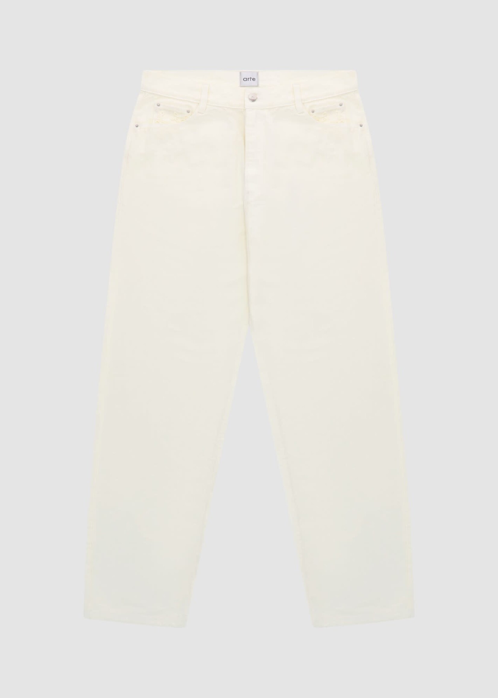 Arte Arte Joshua Detail Collar pants cream