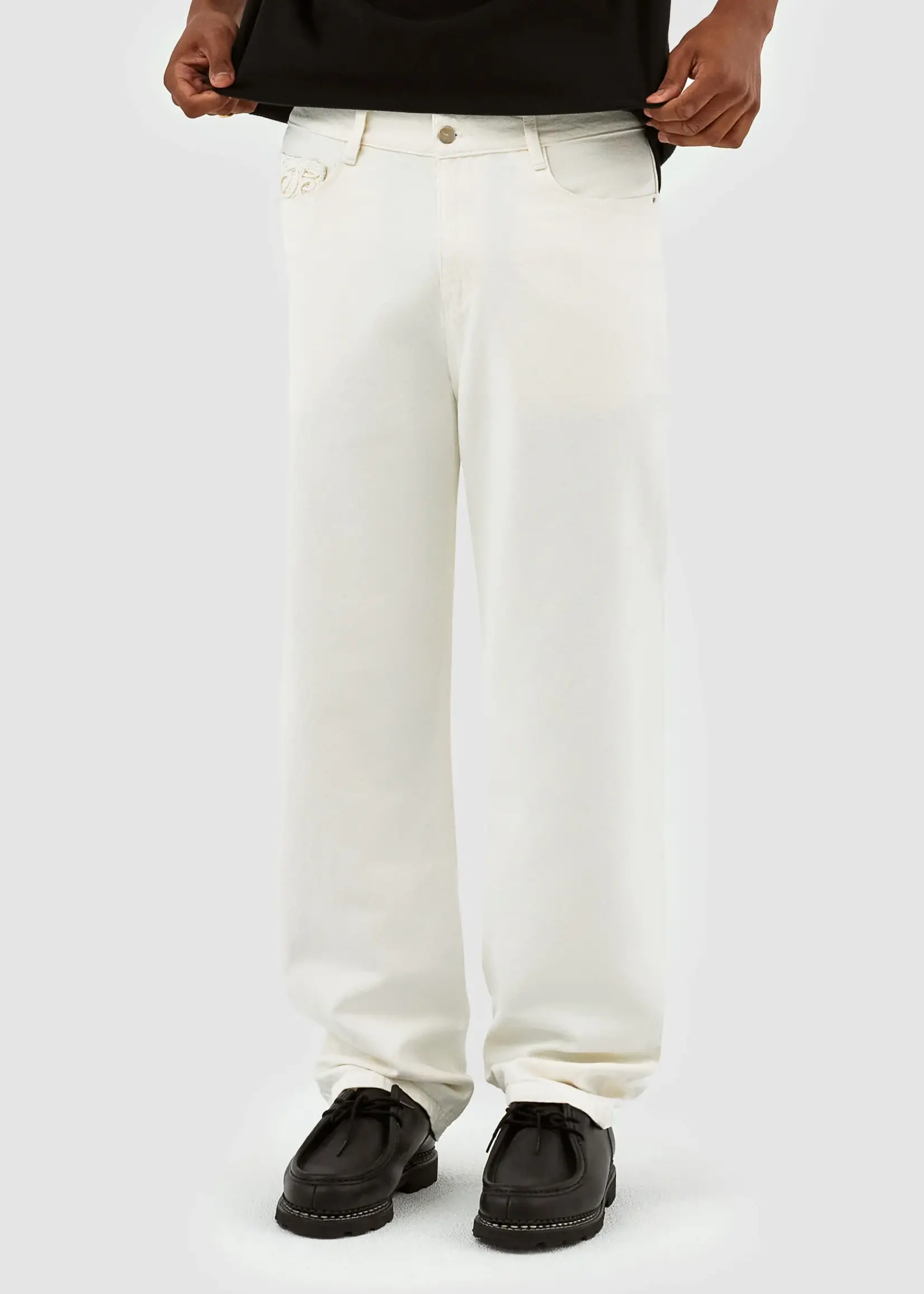 Arte Arte Joshua Detail Collar pants cream