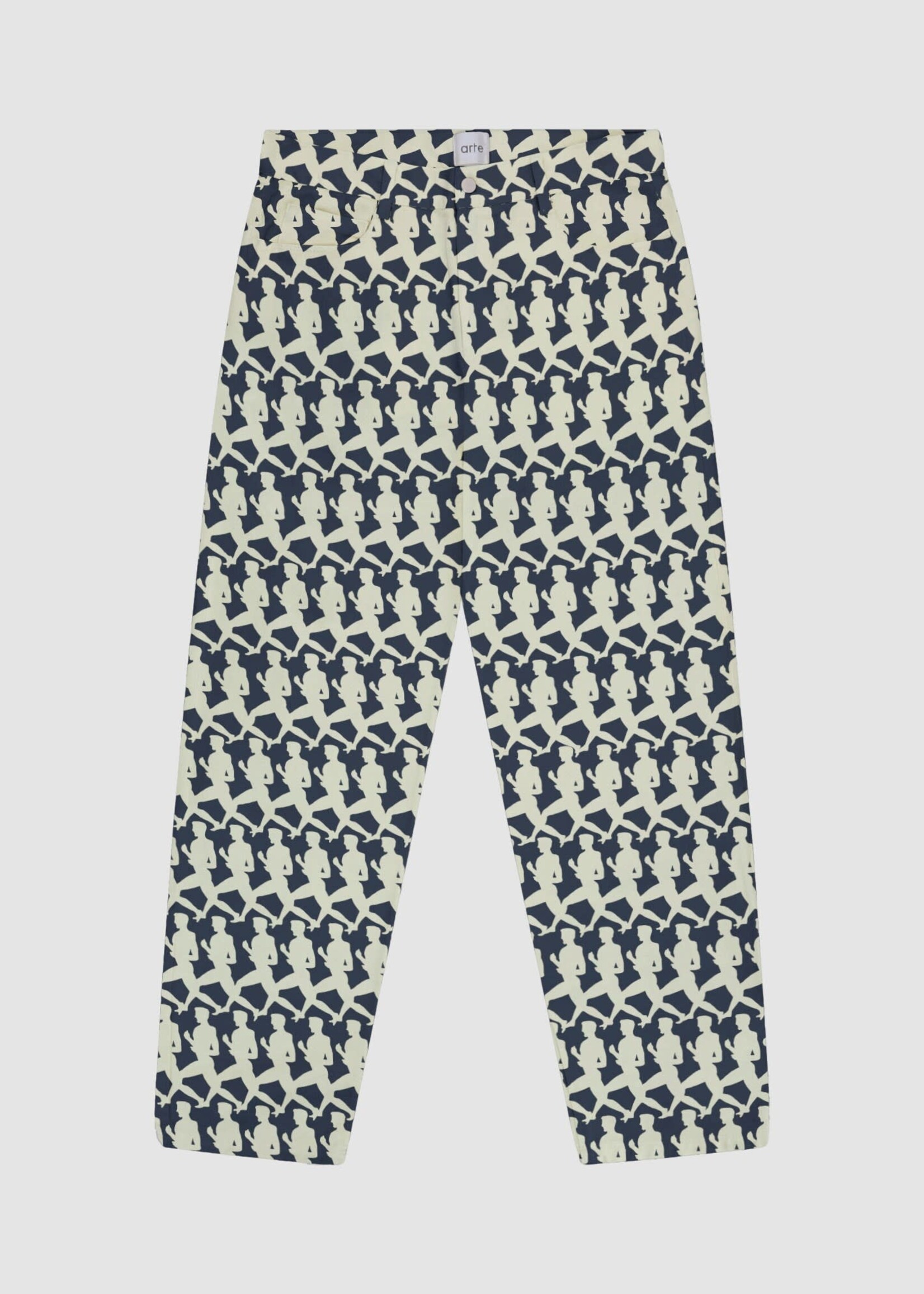 Arte Arte Jones multi pants navy/cream