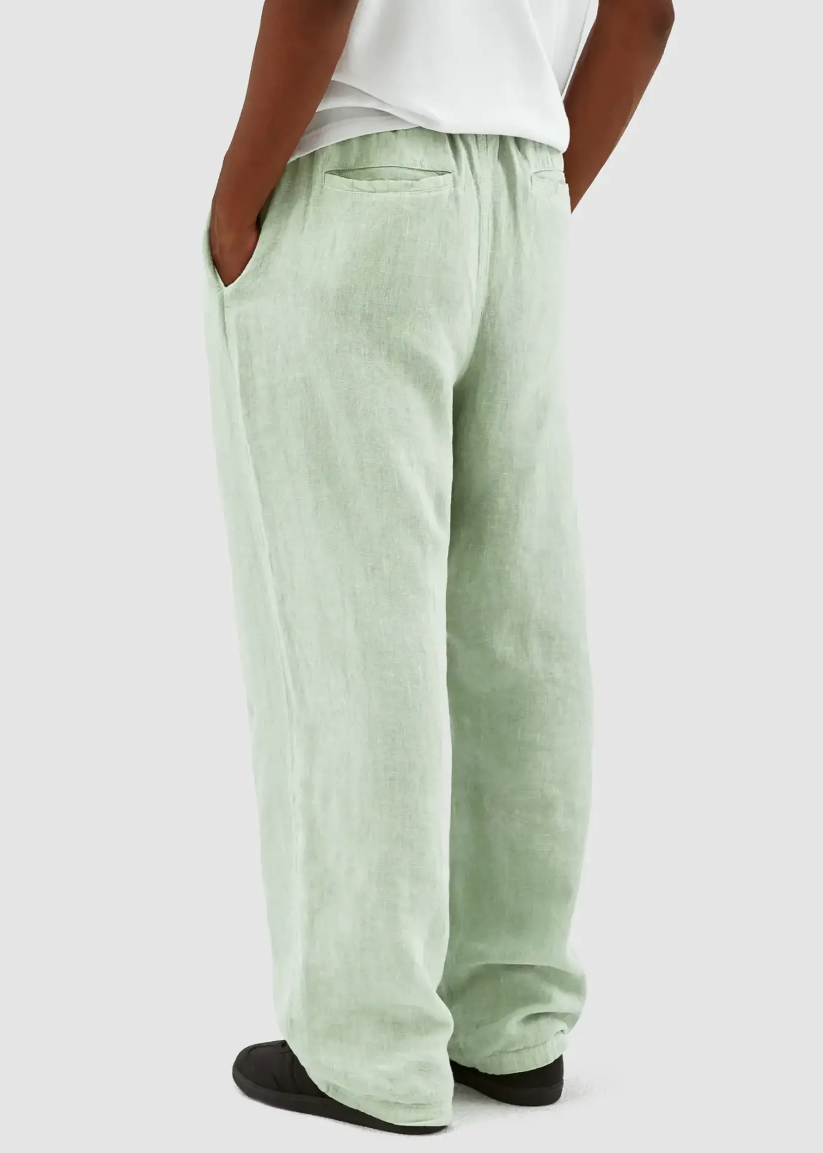 Arte Arte Jan linnen pants green