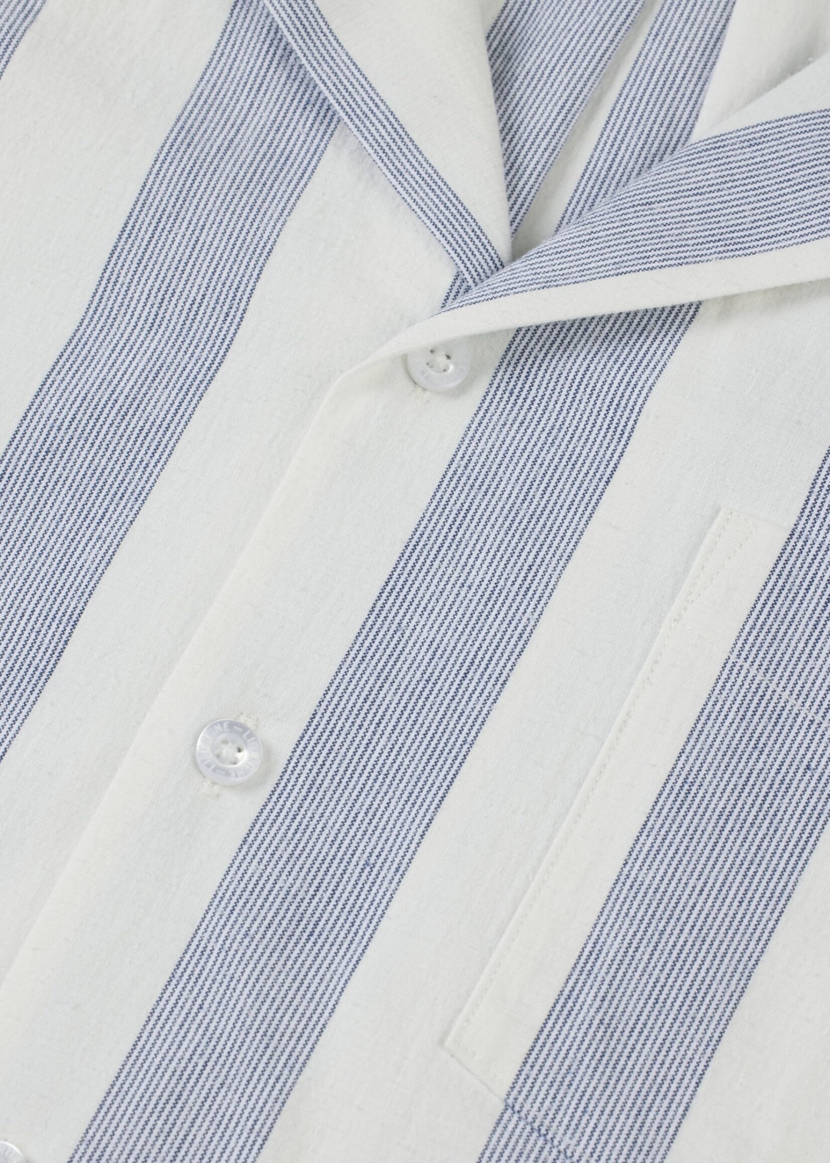 Libertine - Libertine Libertine-Libertine Cave shirt dusty blue stripe