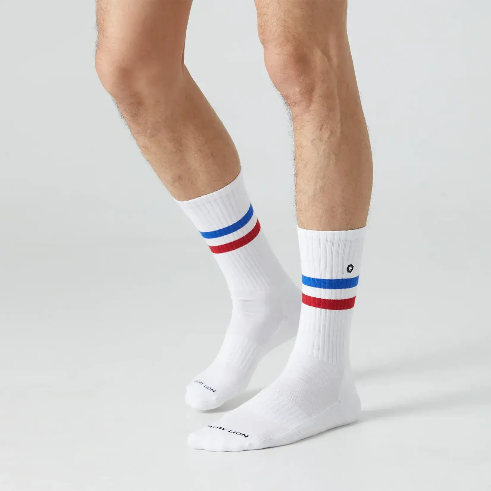 Jimmy Lion JL athletic essentials stripes white