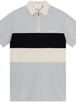 Les Deux Les Deux Raul Knitted Polo Pearl Blue/Ivory