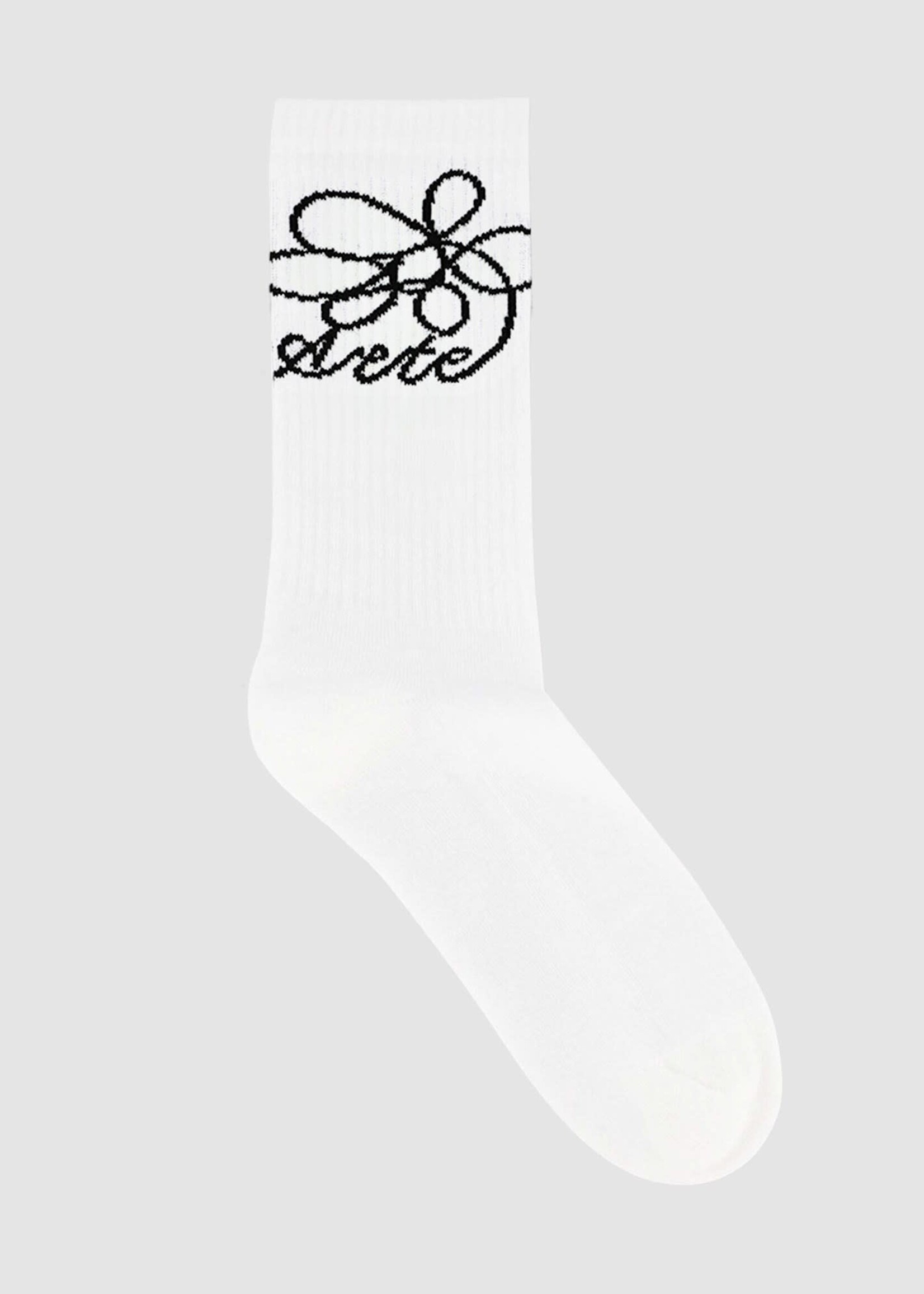 Arte Arte Flower logo socks white