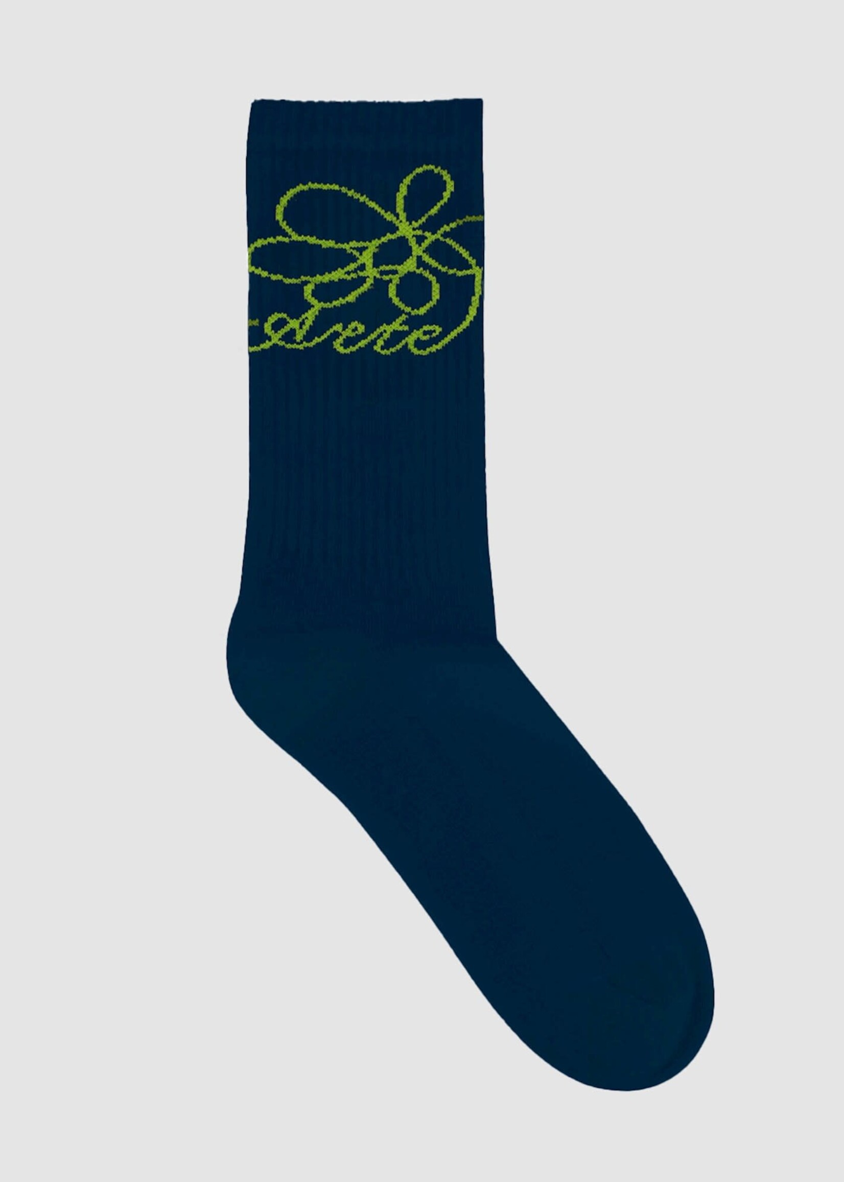 Arte Arte Flower logo socks navy