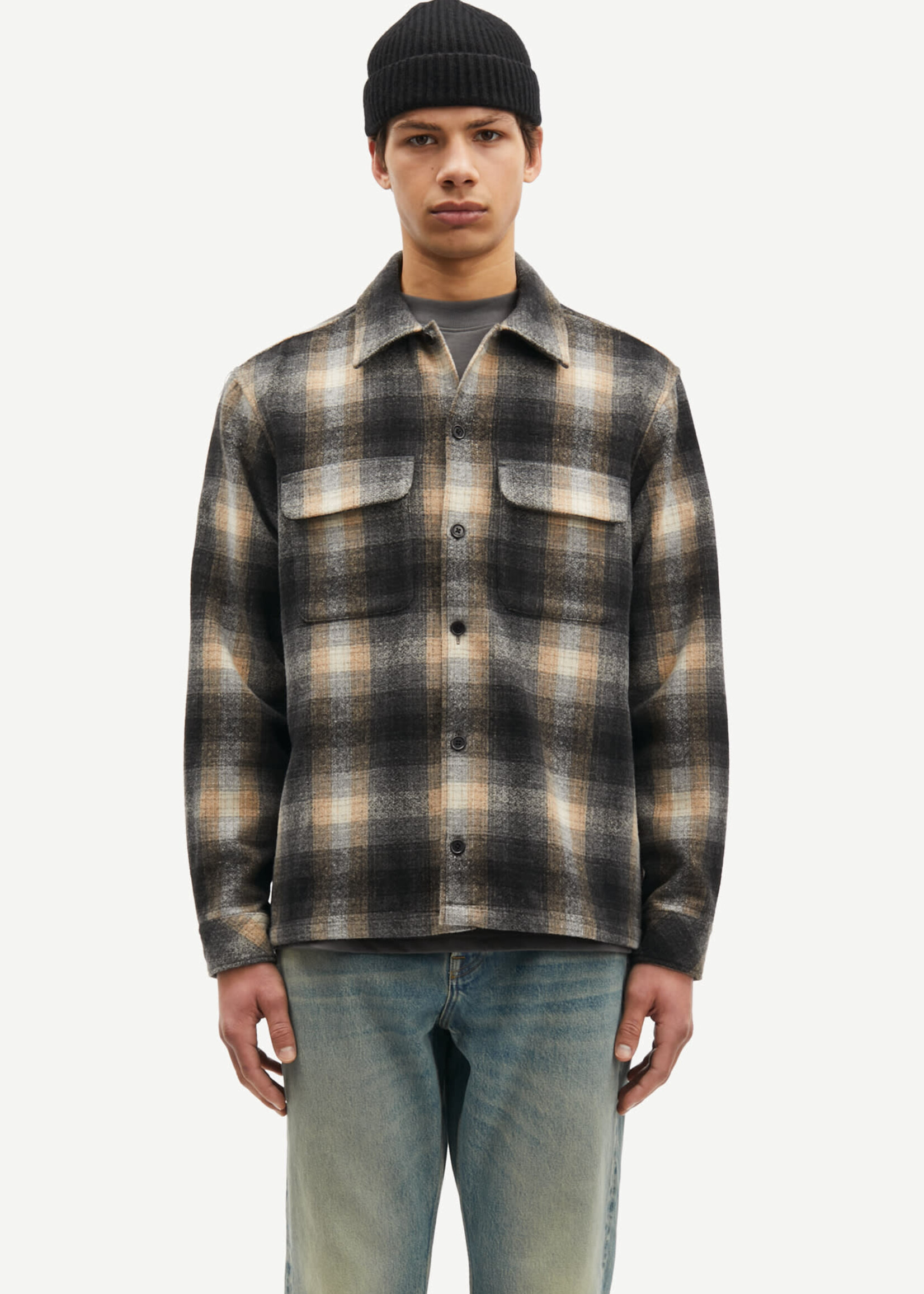 Samsoe & Samsoe Samsoe Samsoe Sacastor X H overshirt Petrified Oak Ch.