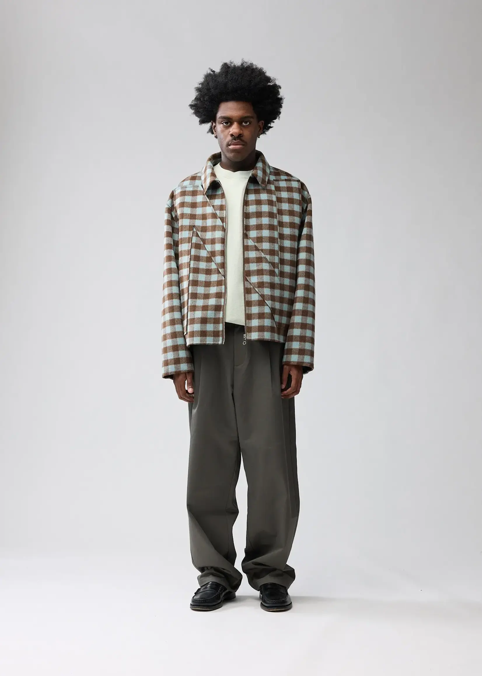 New Amsterdam Surf Association New Amsterdam Surf Association Wool Check Overshirt Combo A - Check