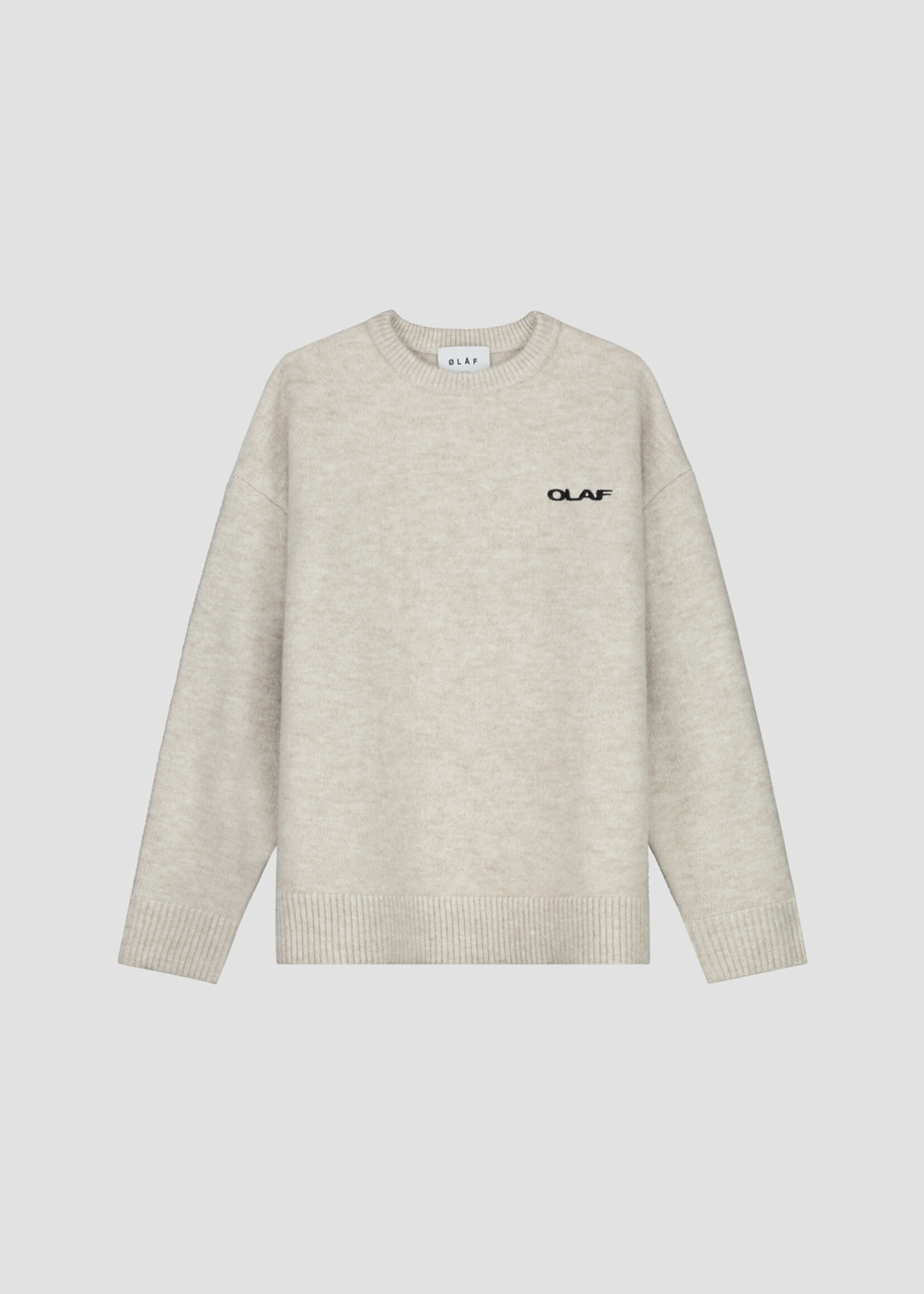 Olaf Hussein Olaf Drift Knitted Crewneck Ecru