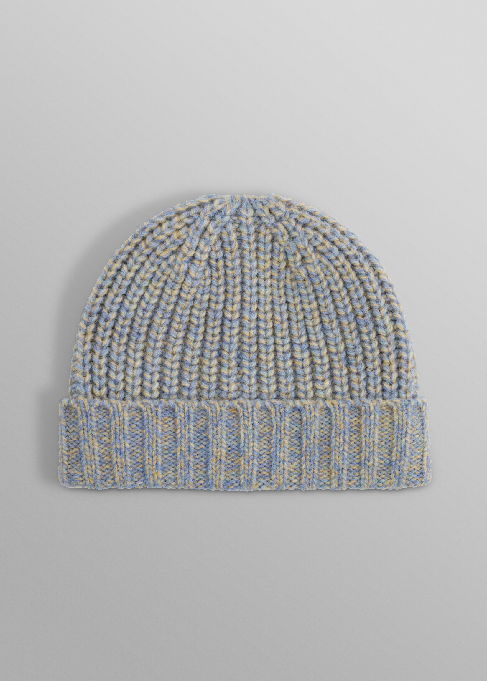 Wax London Wax London Fisherman beanie thick knit blue