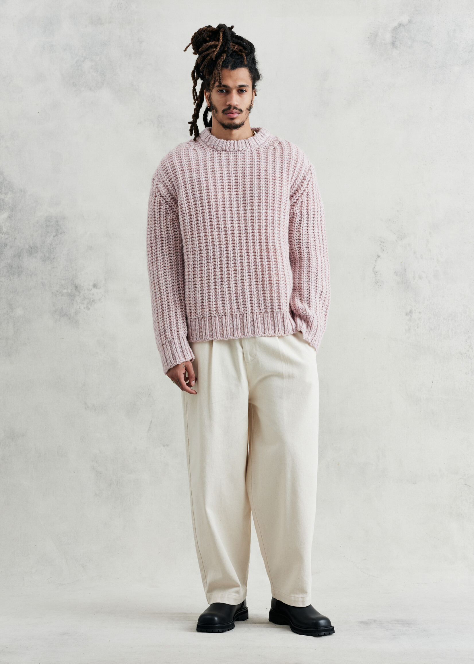 Wax London Wax London Wilde crew thick knit pink