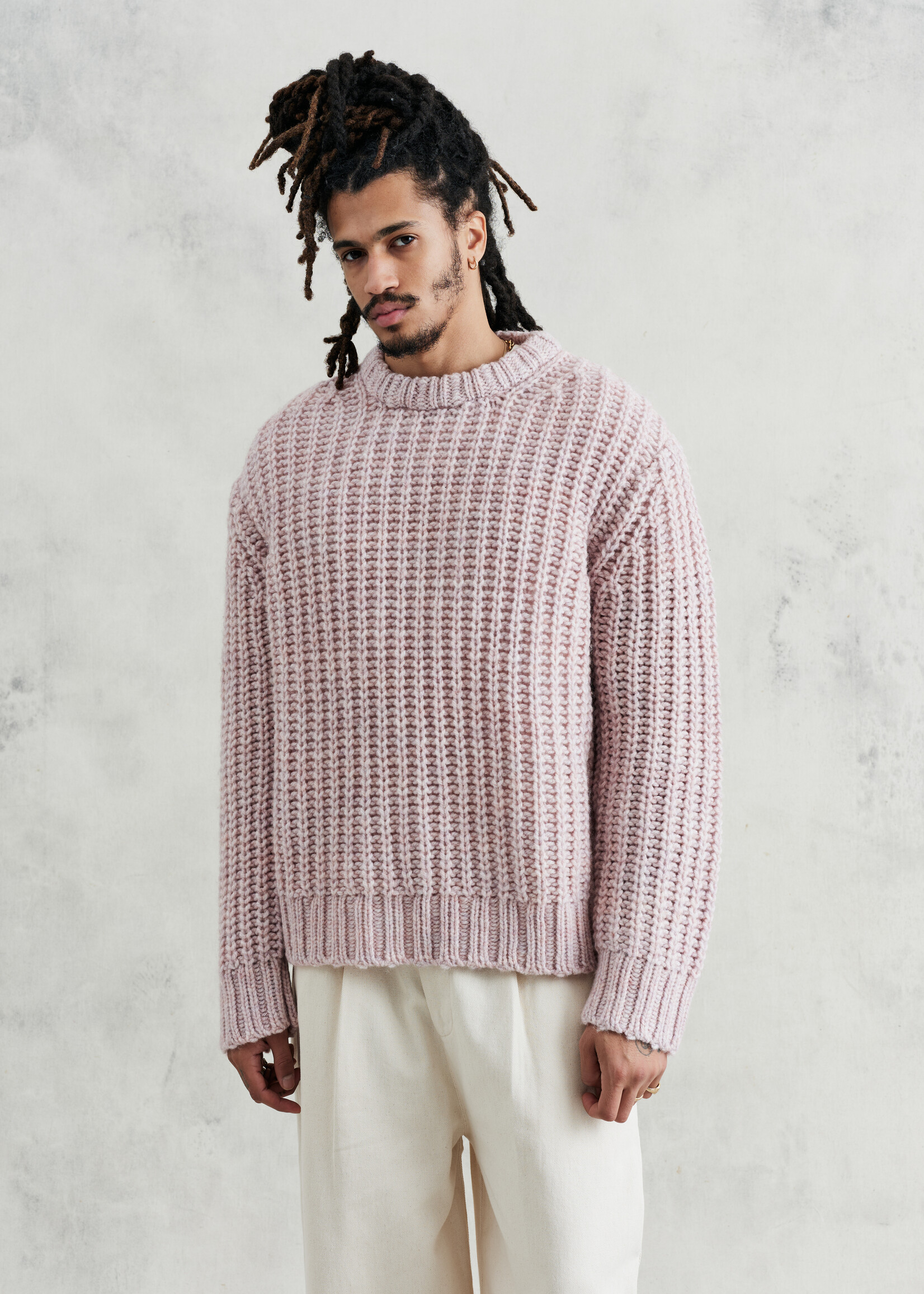 Wax London Wax London Wilde crew thick knit pink