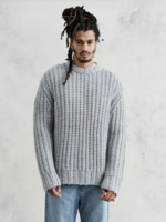 Wax London Wax London Wilde crew thick knit blue