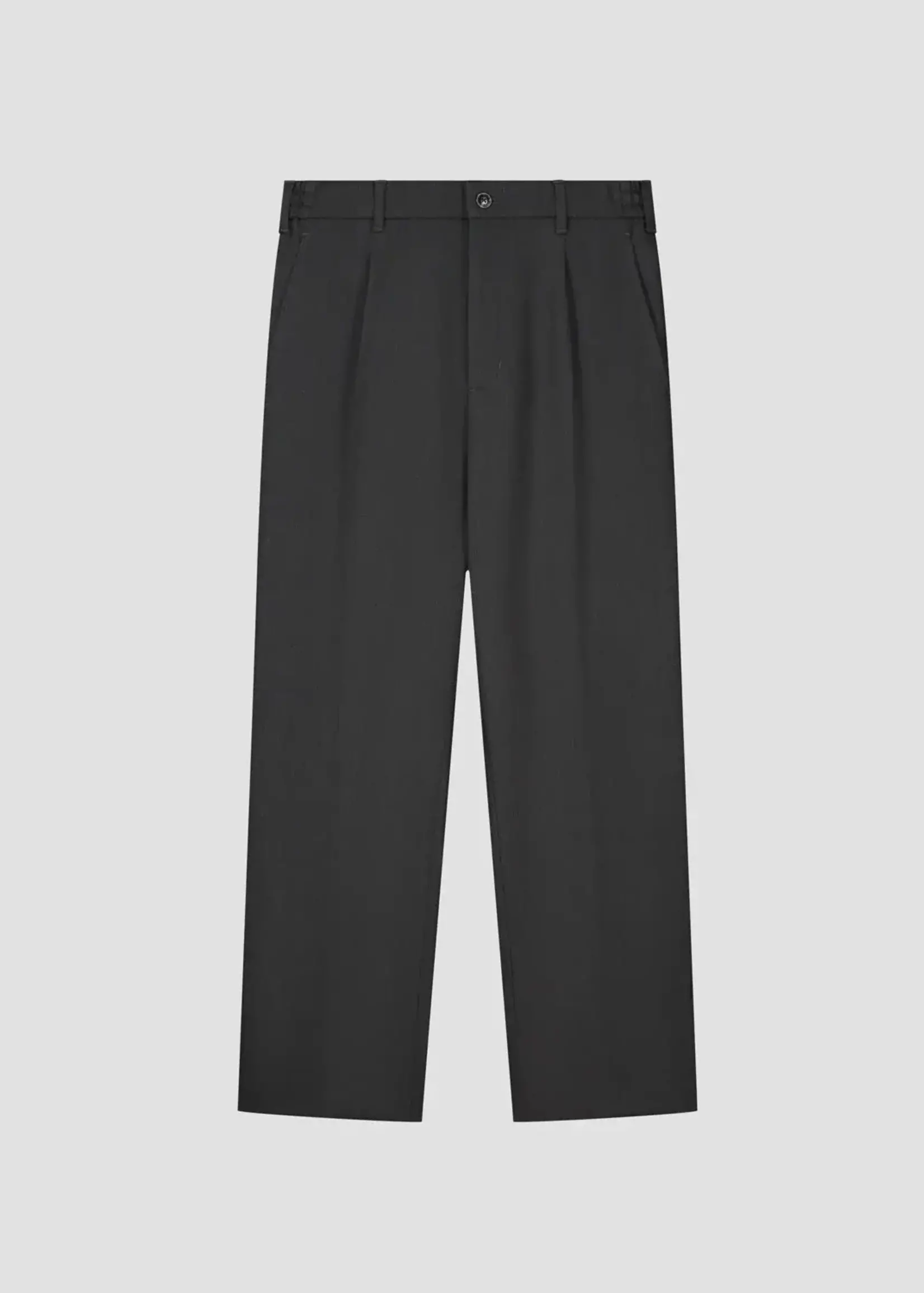 Olaf Hussein Olaf Tailored Pleated Pant Grey Melange