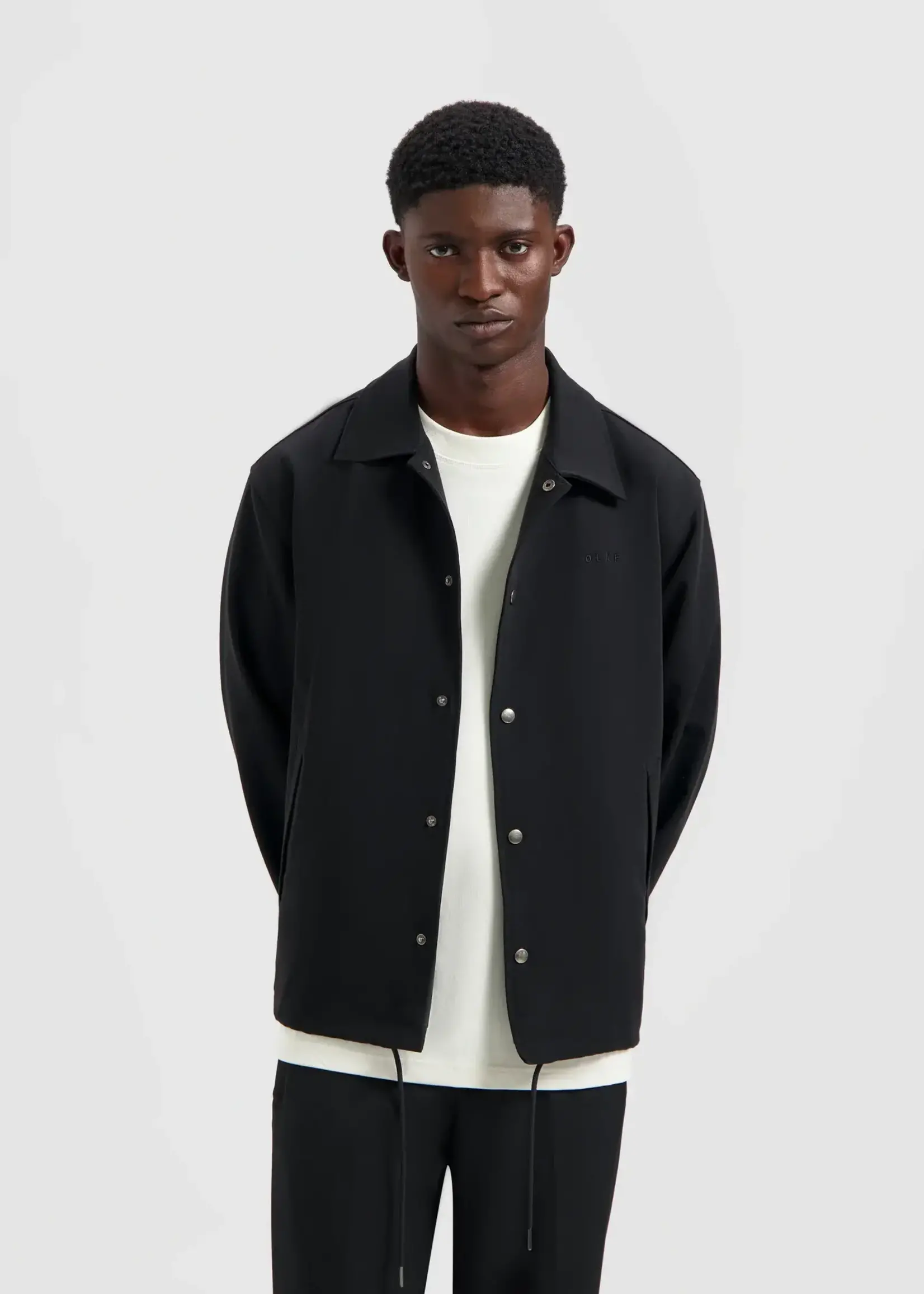 Olaf Hussein Olaf Tailored Coach Jacket Black