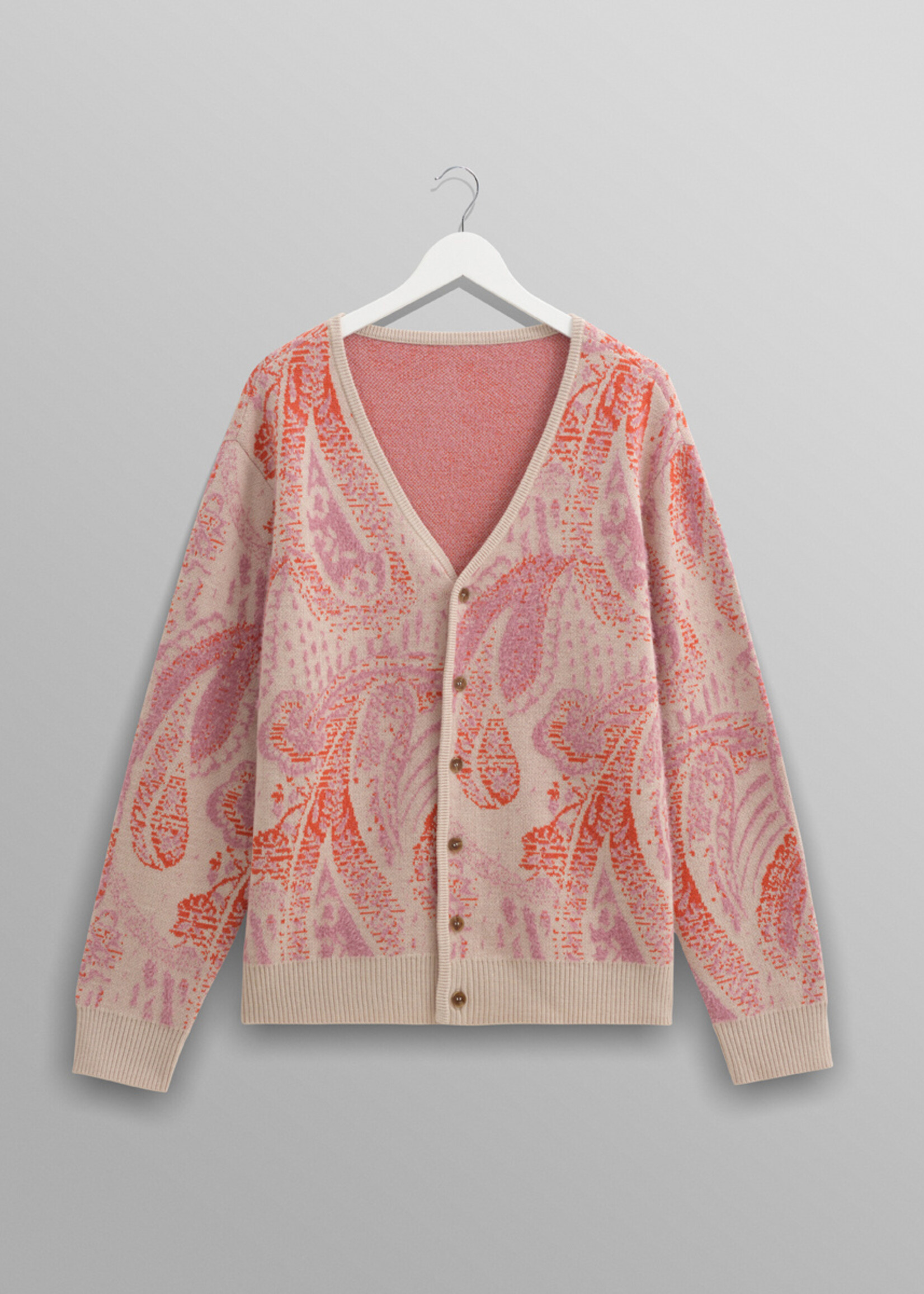 Wax London Wax London Alban cardigan paisley pink