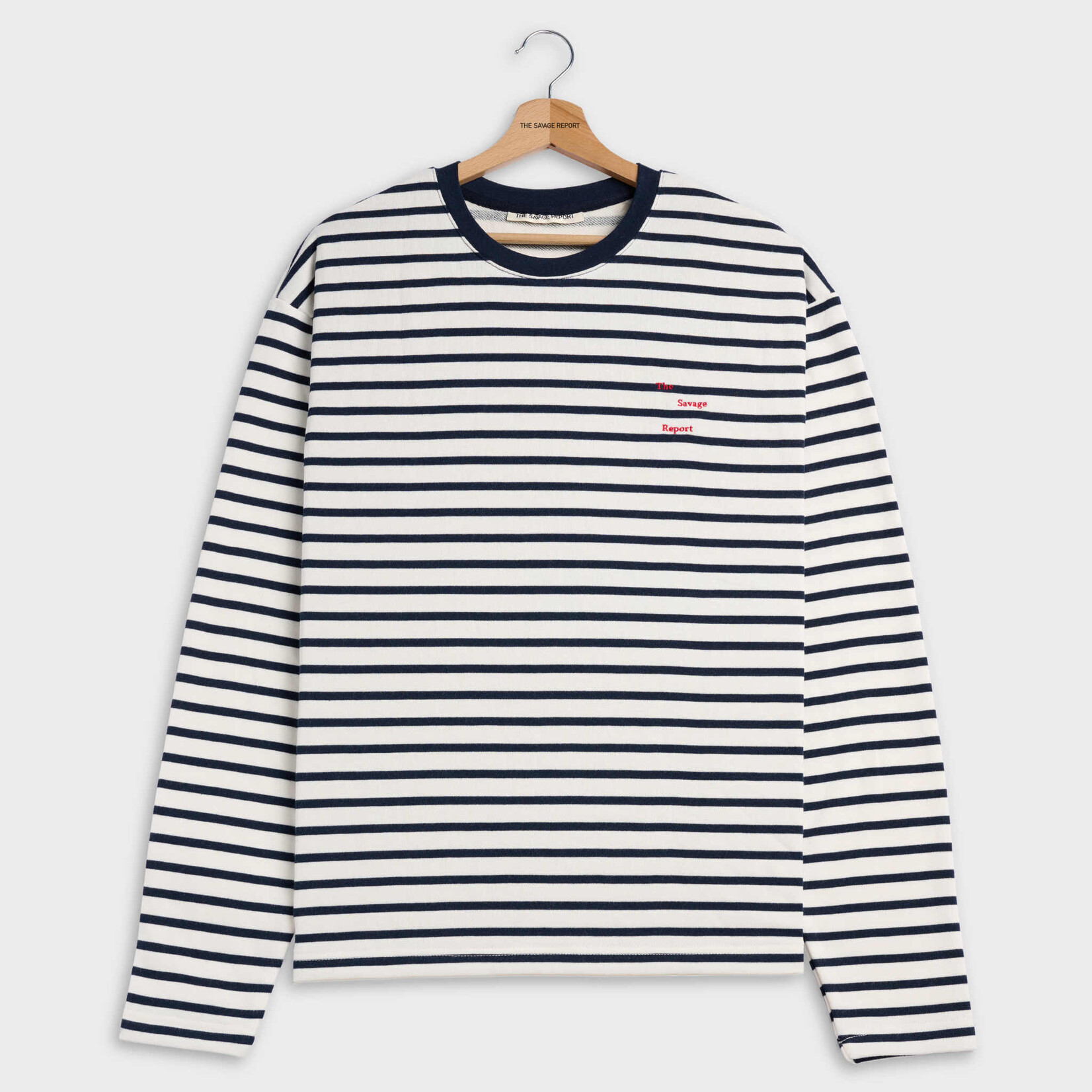 The Savage Report The Savage Report Striped Longsleeve Blue/White