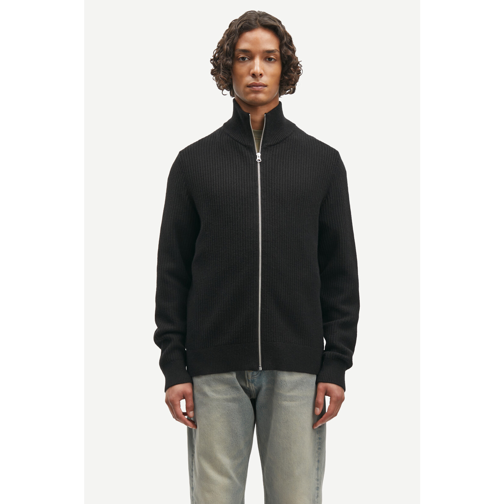 Samsoe & Samsoe Samsoe Samsoe Sadem zip cardigan black