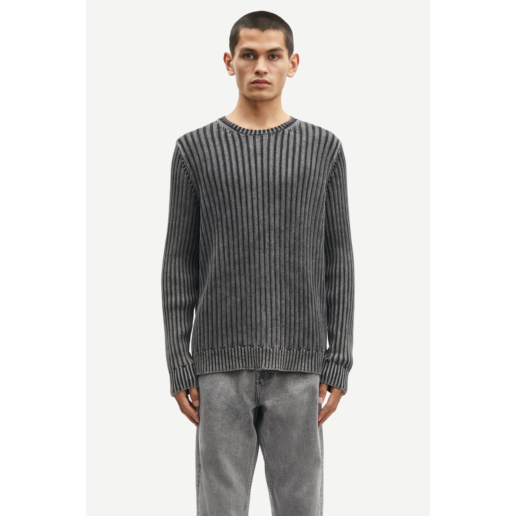 Samsoe & Samsoe Samsoe Samsoe Saroman rib sweater washed black