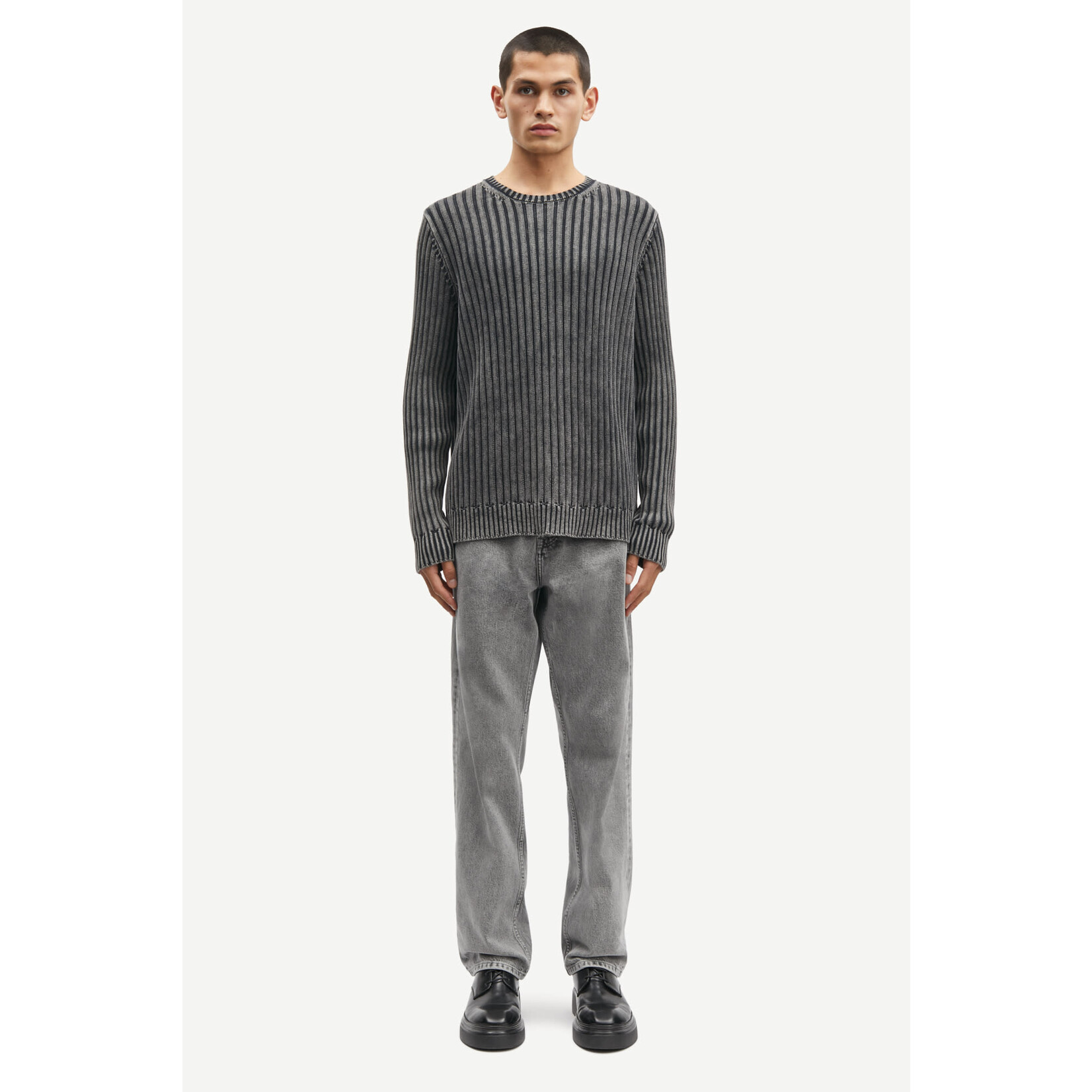 Samsoe & Samsoe Samsoe Samsoe Saroman rib sweater washed black