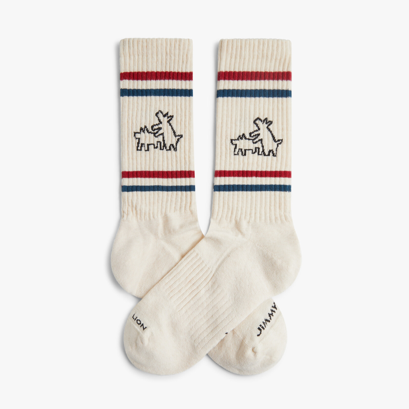 Jimmy Lion JL Athletic Keith Haring Two Dogs Beige