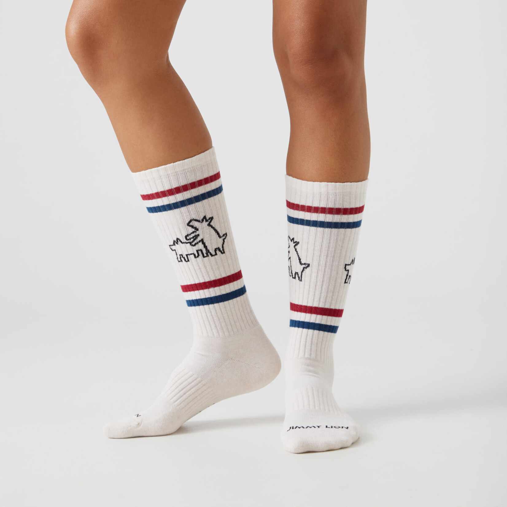 Jimmy Lion JL Athletic Keith Haring Two Dogs Beige