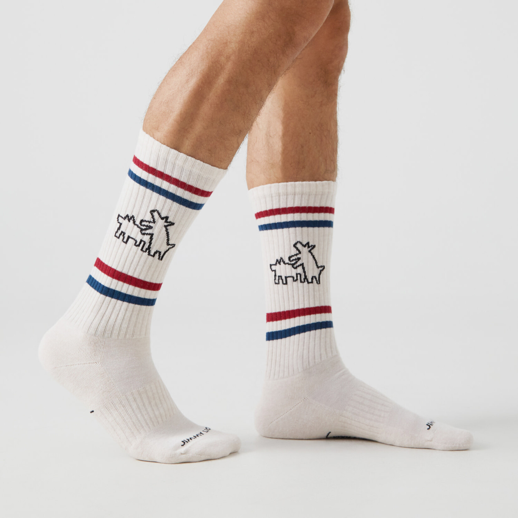 Jimmy Lion JL Athletic Keith Haring Two Dogs Beige