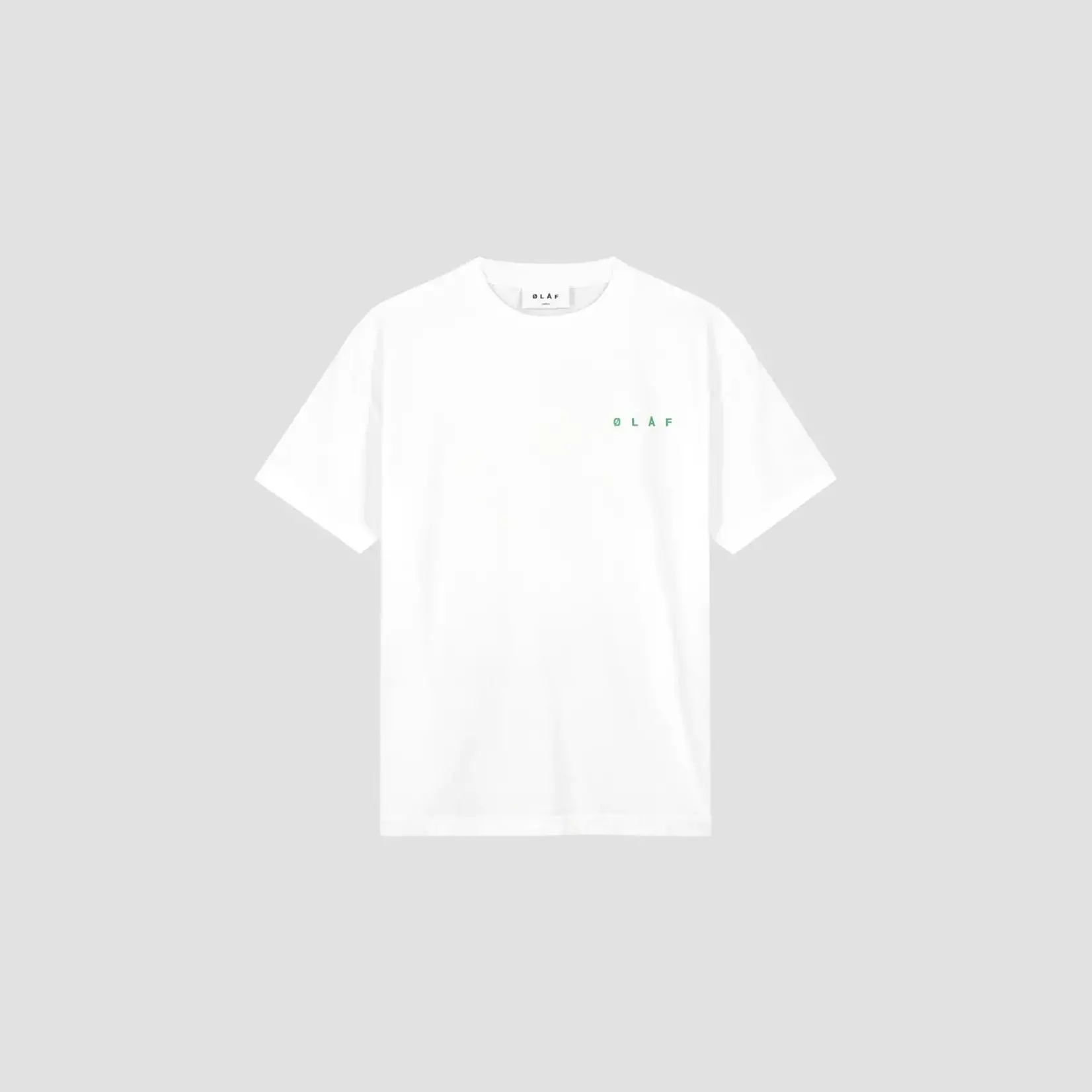 Olaf Hussein OLAF Spiral Face Tee optical white