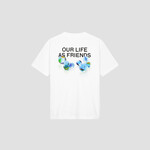 Olaf Hussein Olaf Marbles Tee Optical White