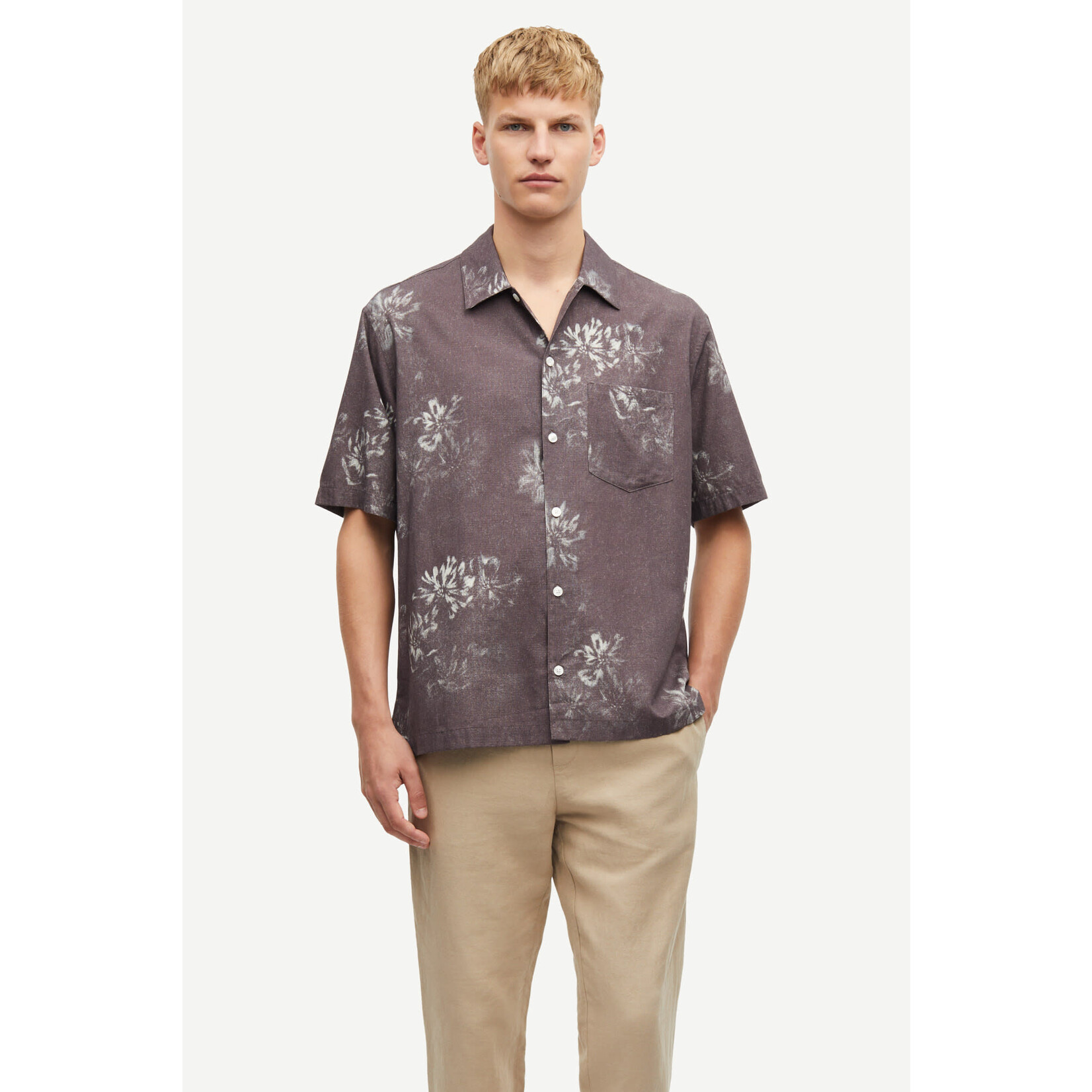 Samsoe & Samsoe Samsoe Samsoe Saayo P shirt fleur raisin