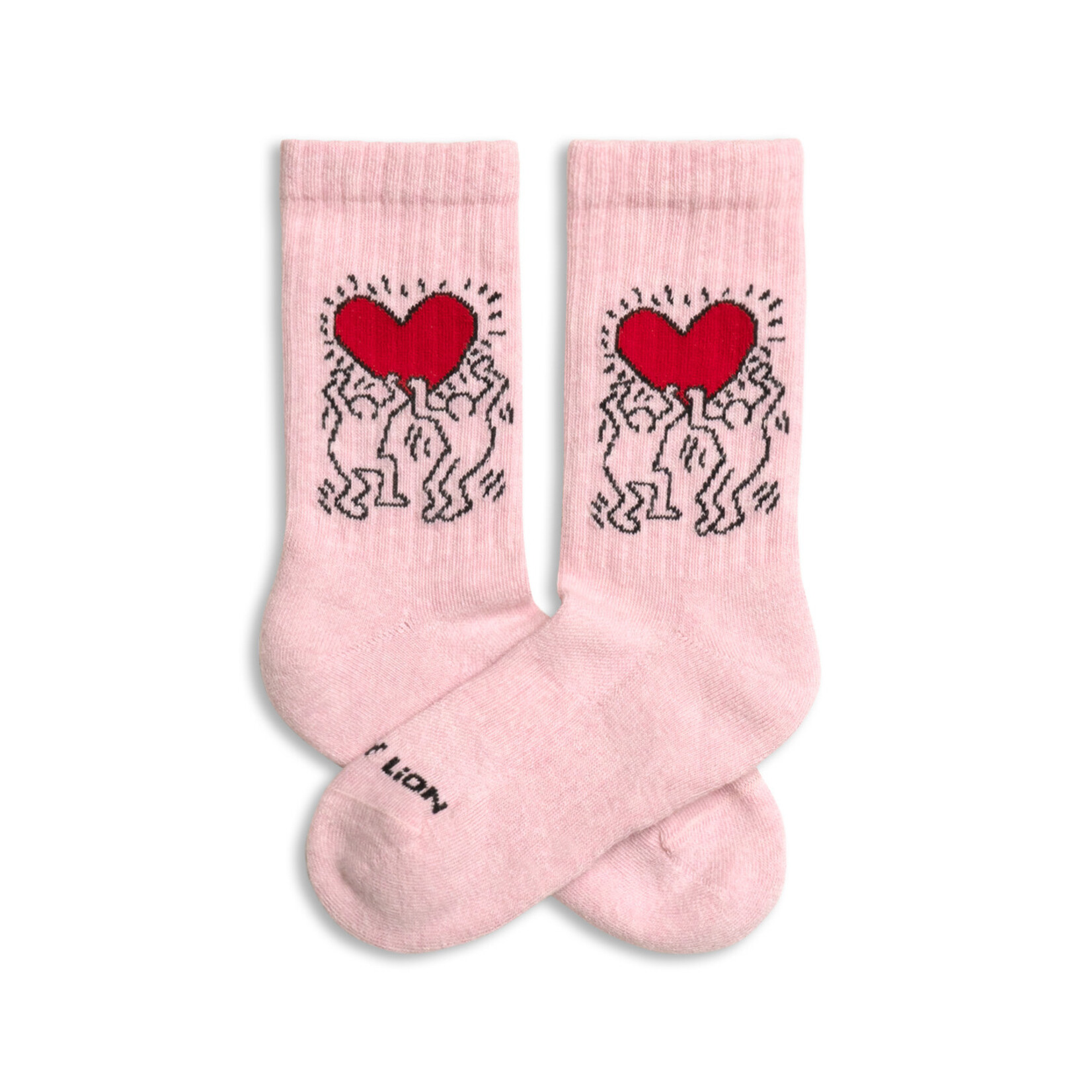 Jimmy Lion JL Kids Athletic Keith Haring Heart pink