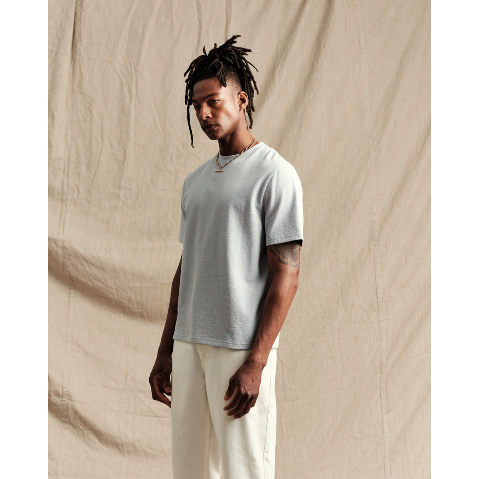Wax London Wax London Dean SS Tee Jolt Grey Marl