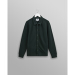 Wax London Wax London Hays waffle overshirt dark green