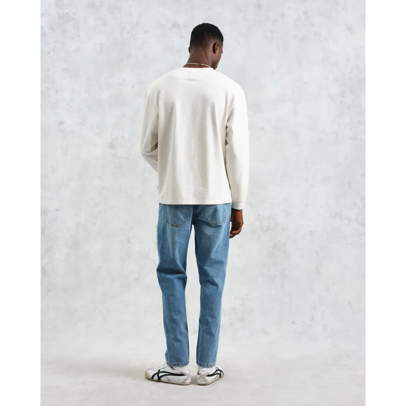 Wax London Wax London Hayden LS Tee jolt ecru