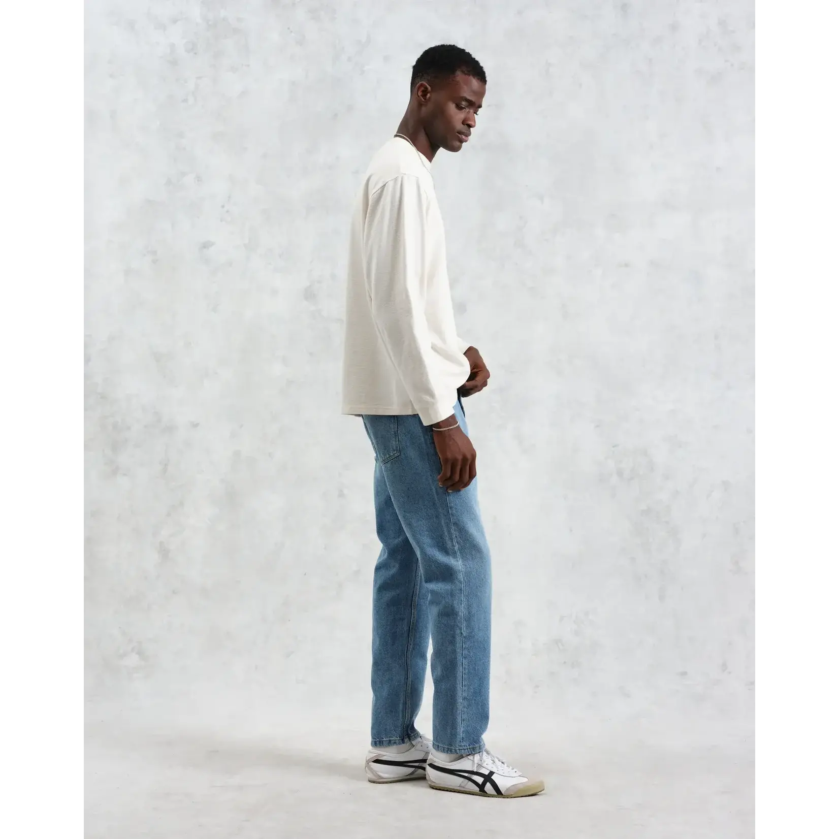 Wax London Wax London Hayden LS Tee jolt ecru