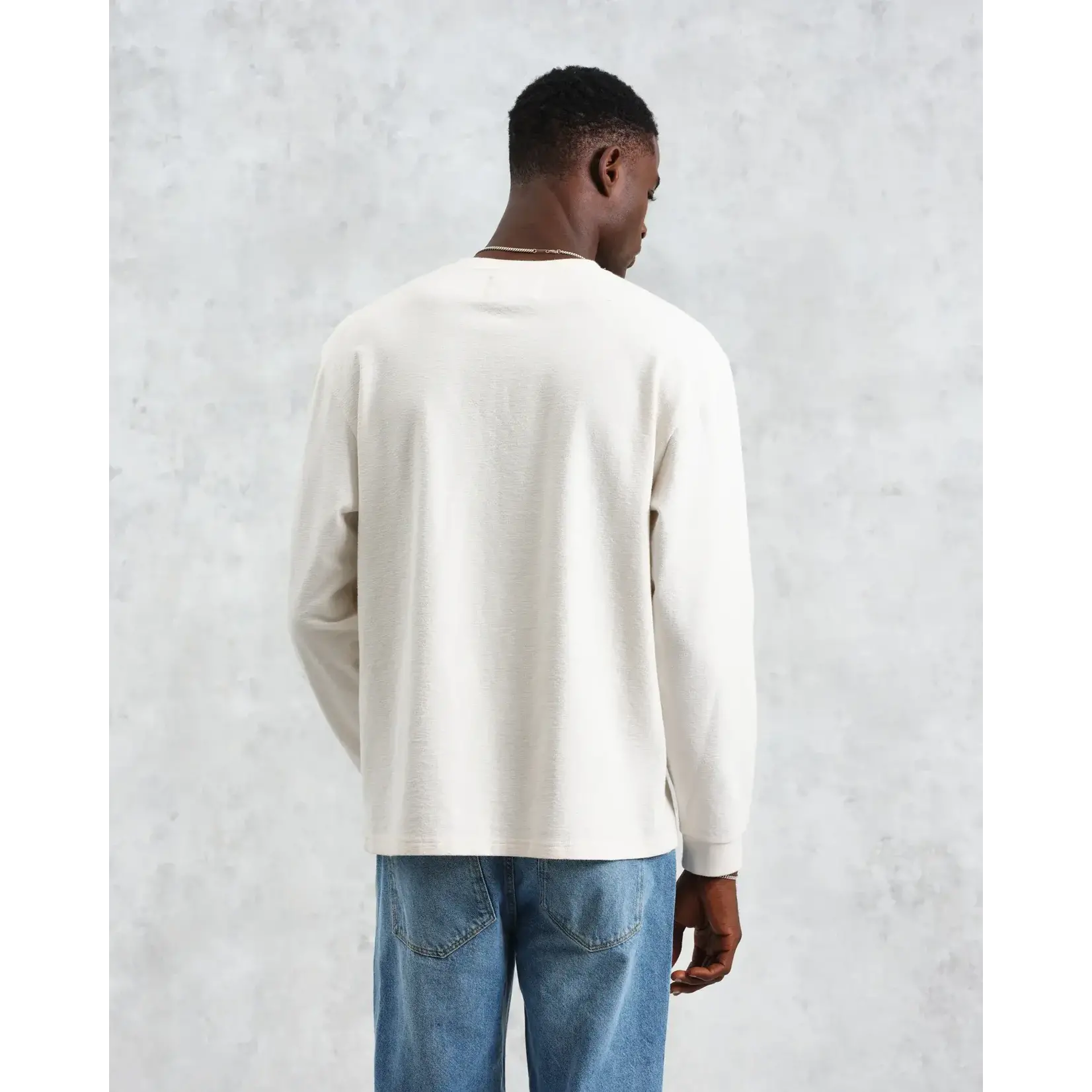 Wax London Wax London Hayden LS Tee jolt ecru